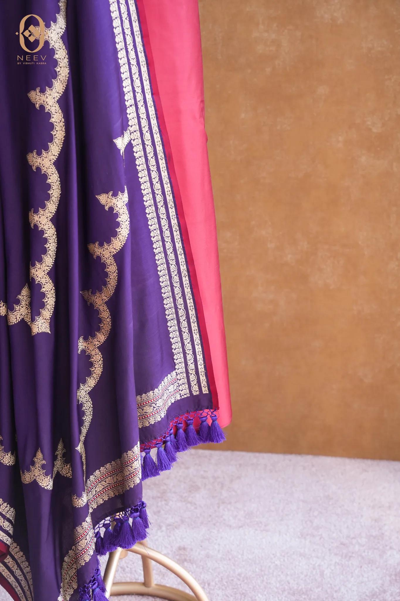 Double Satin Suit With Satin Silk Dupatta
