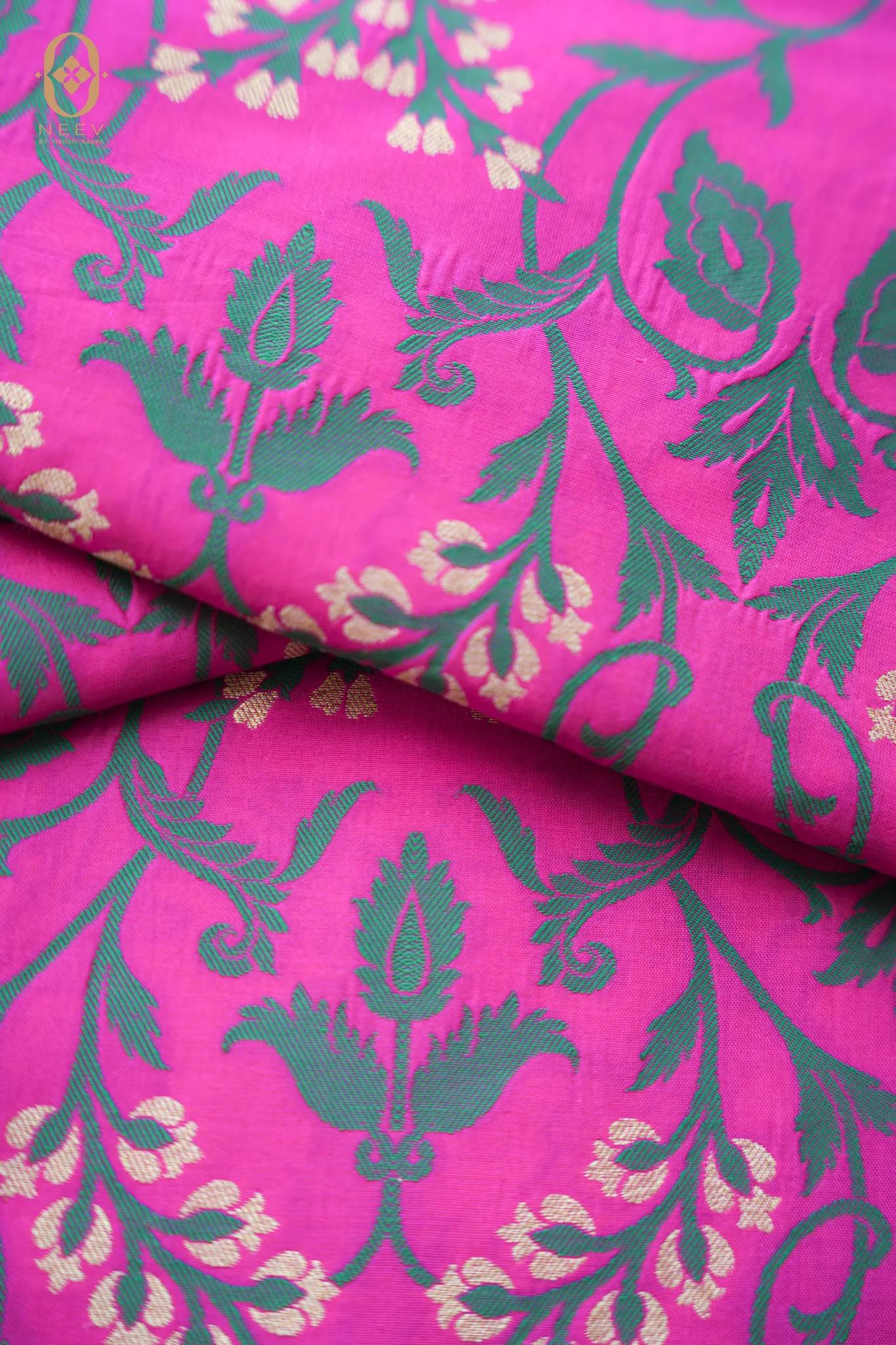 Katan Silk Jaal Fabric
