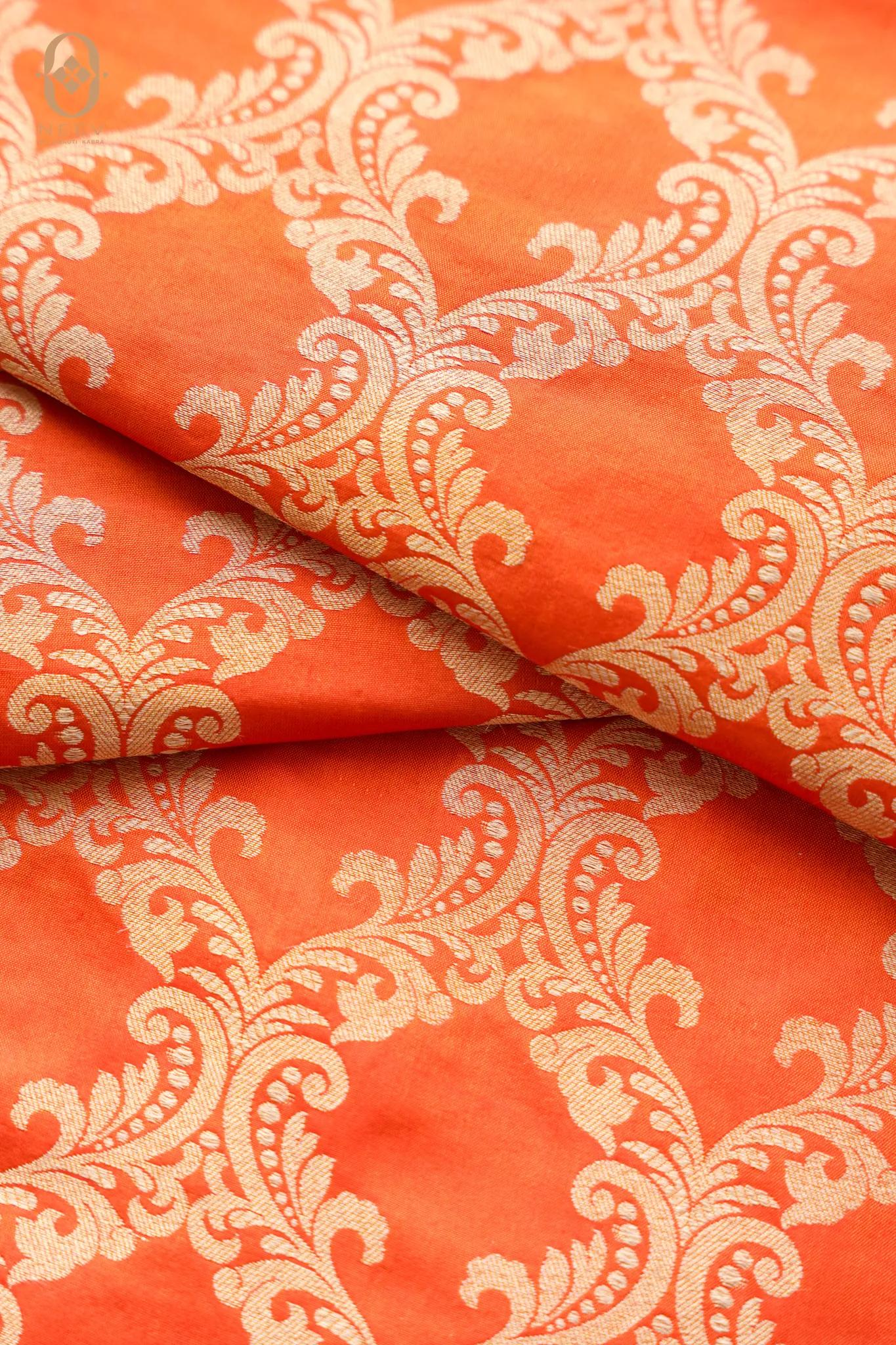 Katan Silk Jaal Fabric