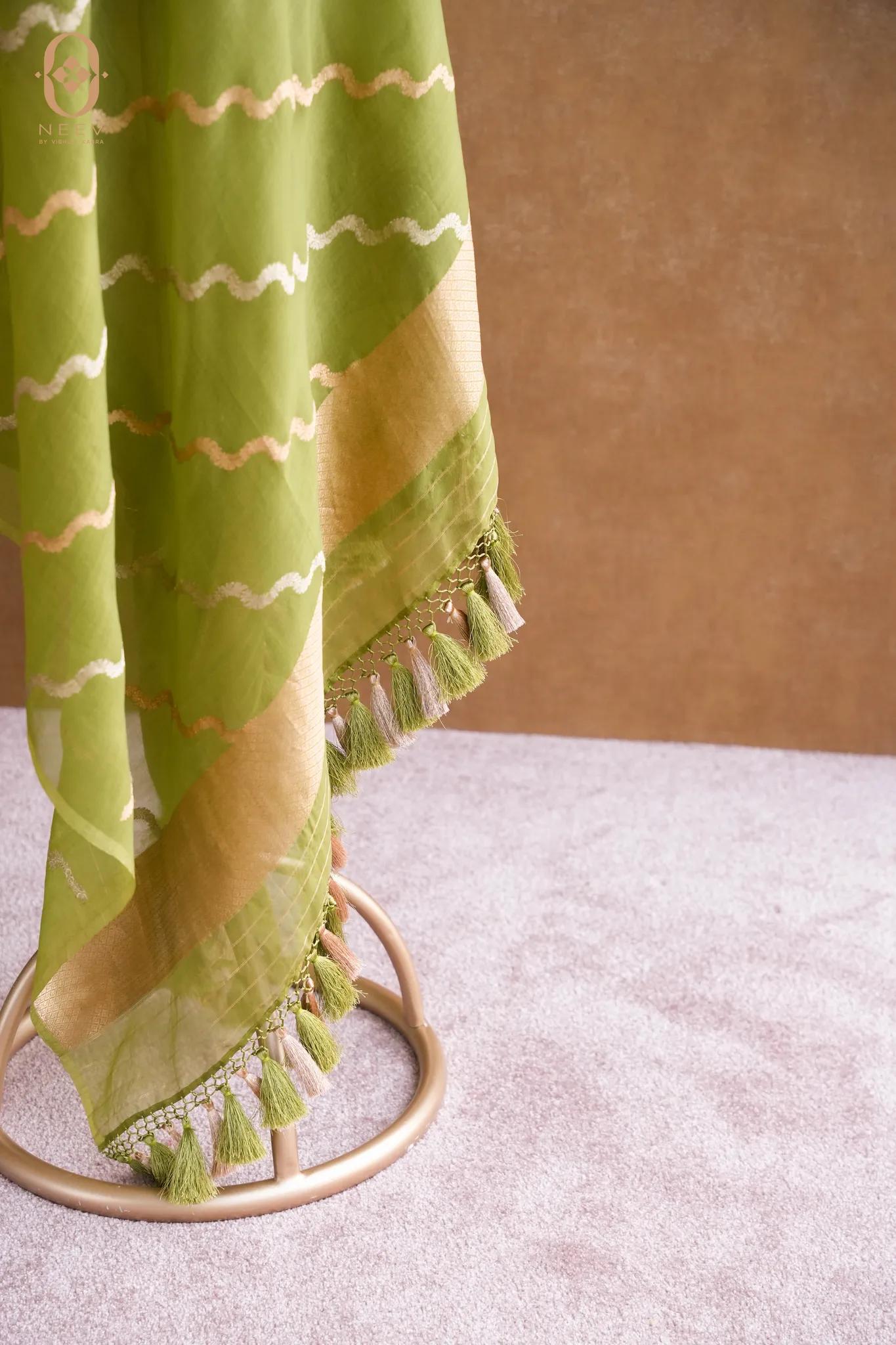 Kora Silk Stripe Dupatta