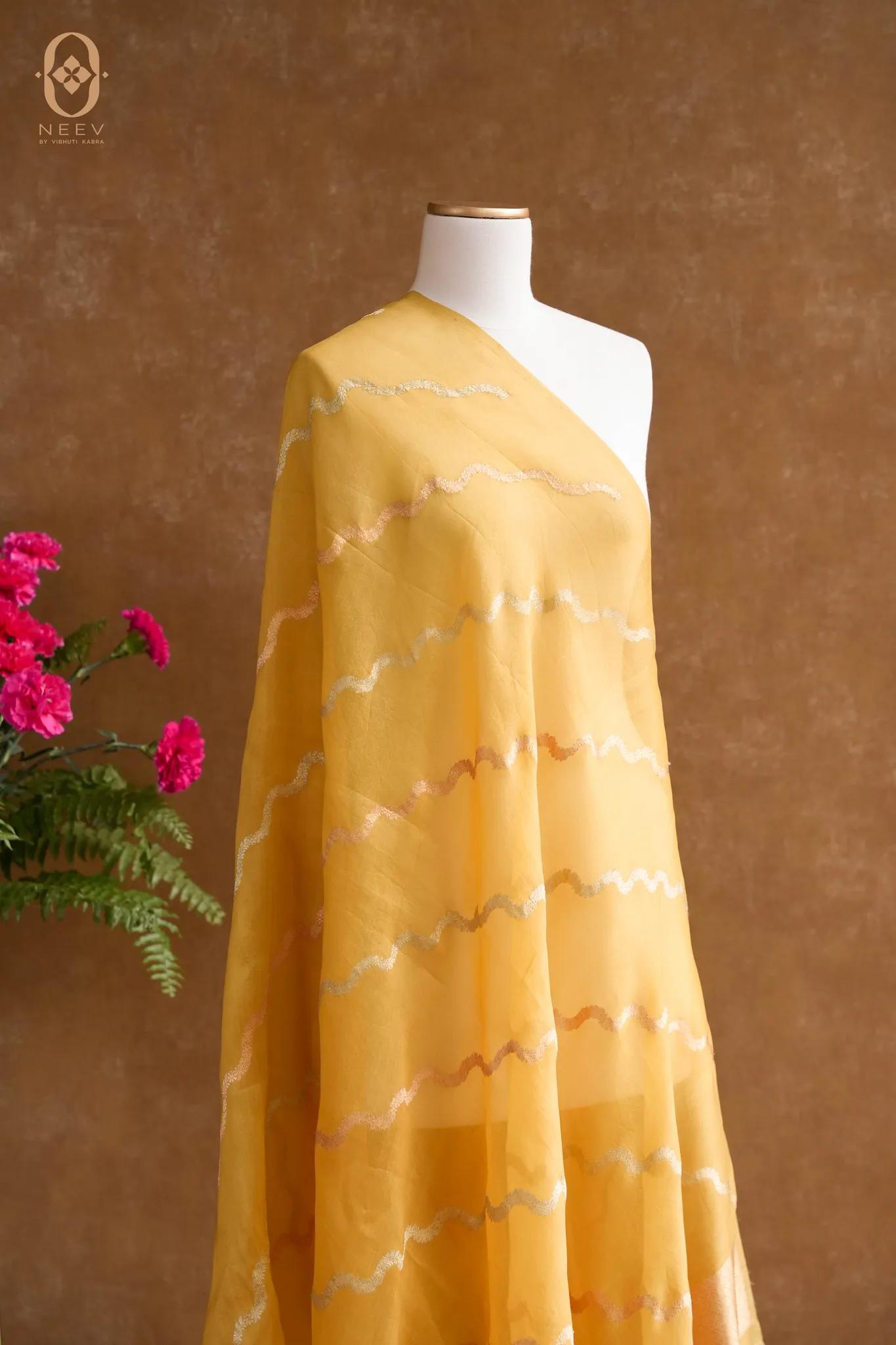 Kora Silk Stripe Dupatta