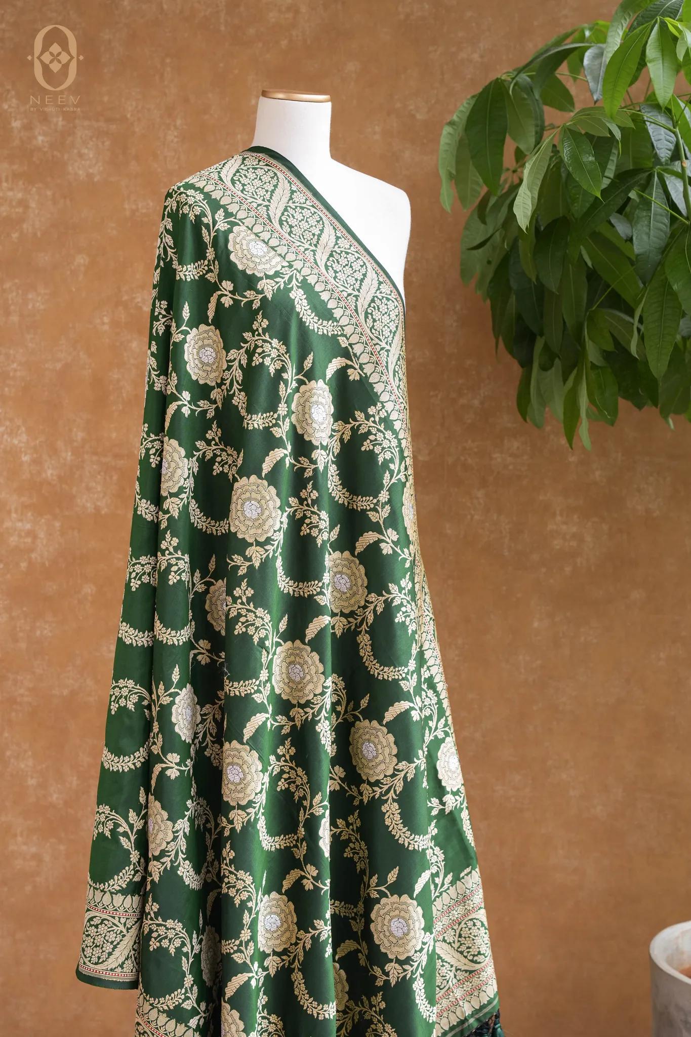Premium Katan Silk Sona Rupa Jaal Dupatta
