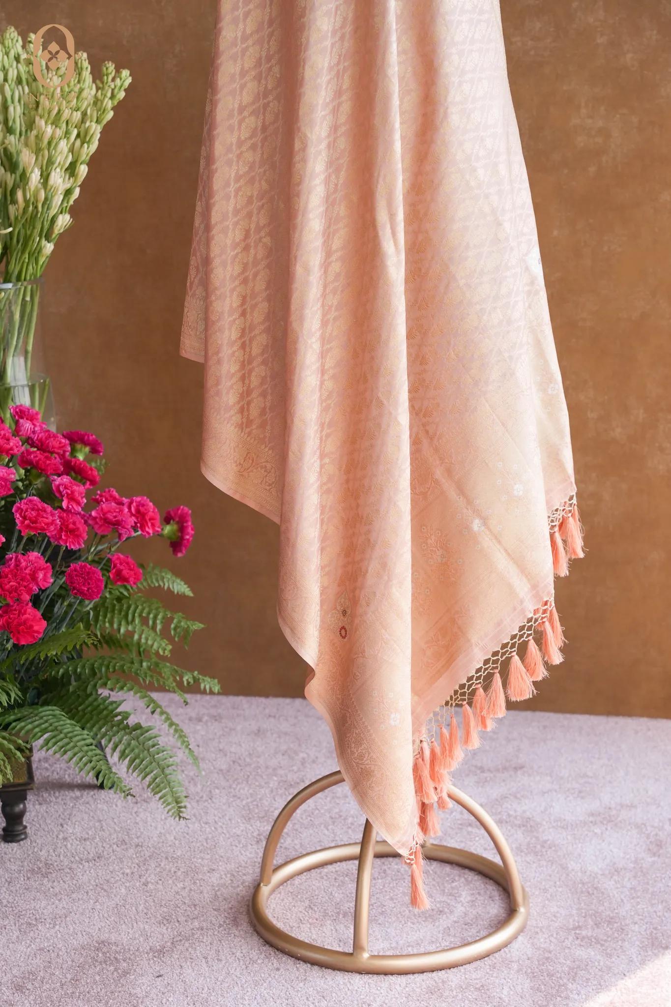 Katan Silk Sona Rupa Jaal Dupatta