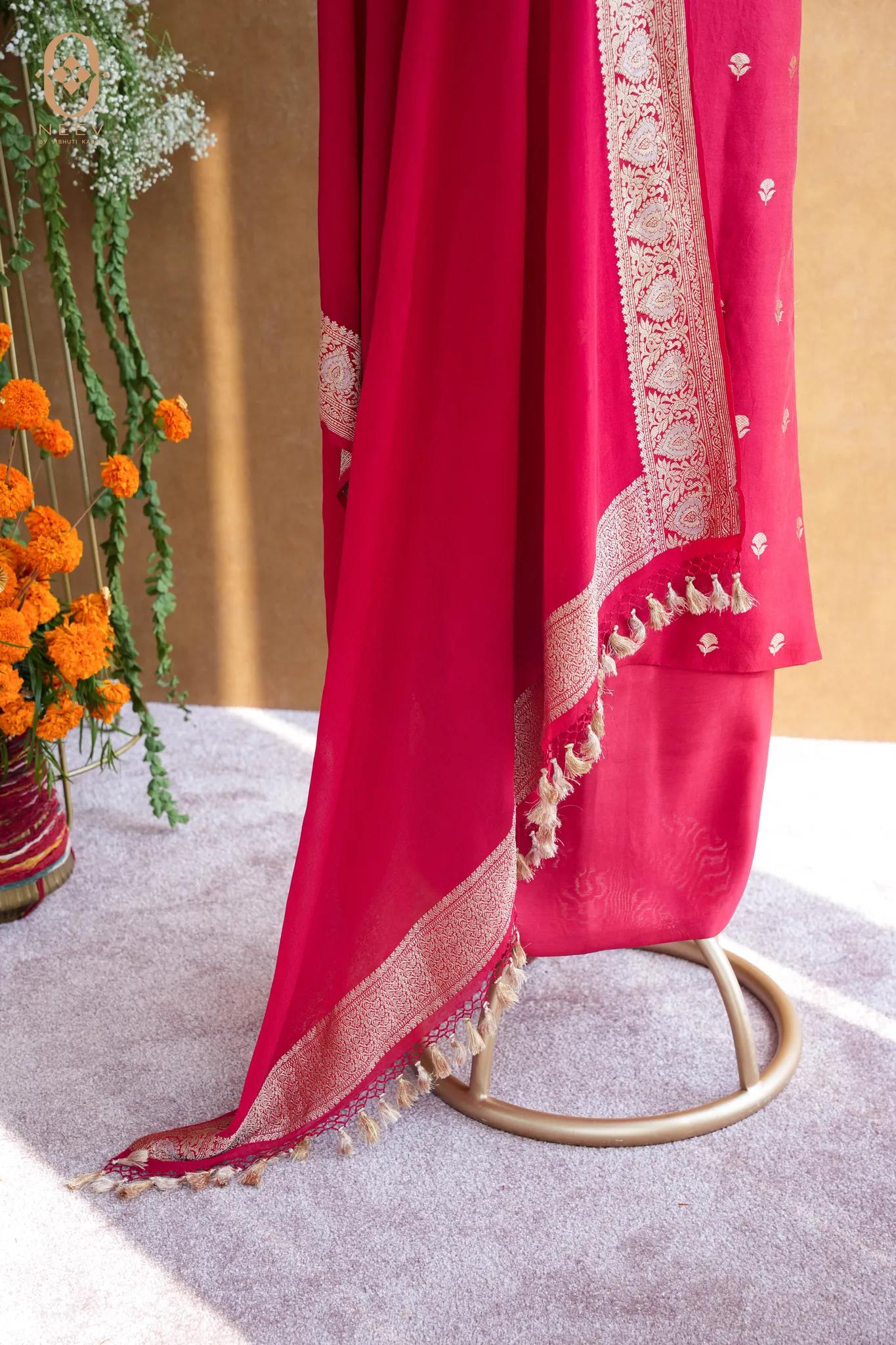 Chinia Silk Boota Suit Set