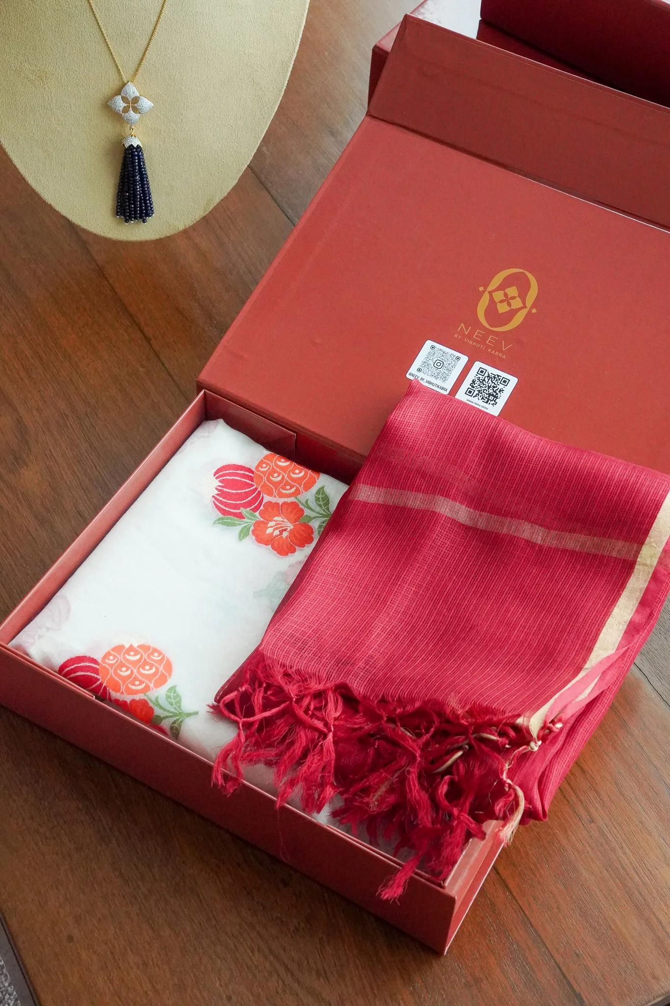 Chanderi Cotton Anar Suit Set