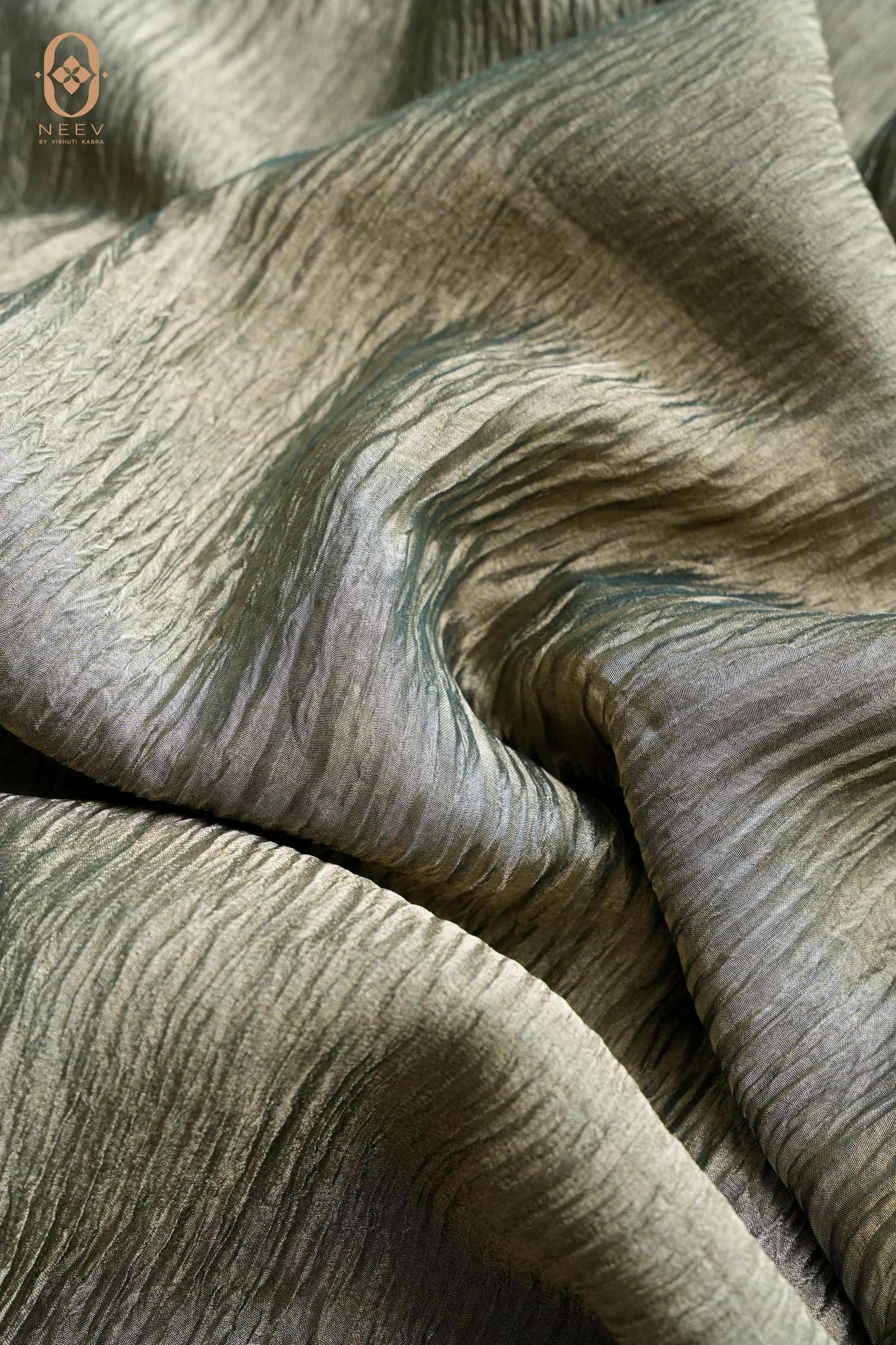 Crushed Tissue Silk Fabric