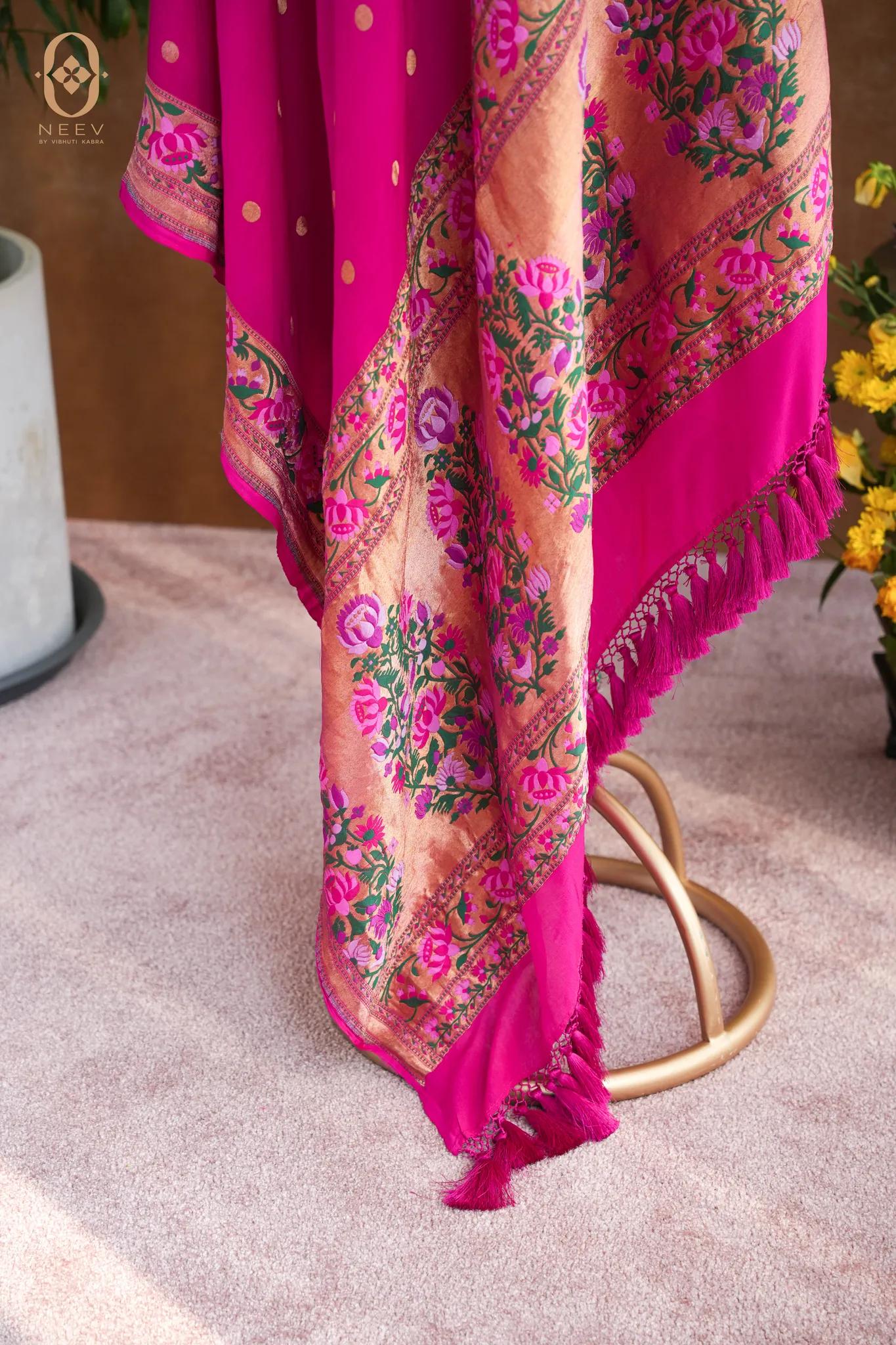 Georgette Meenakari Dupatta