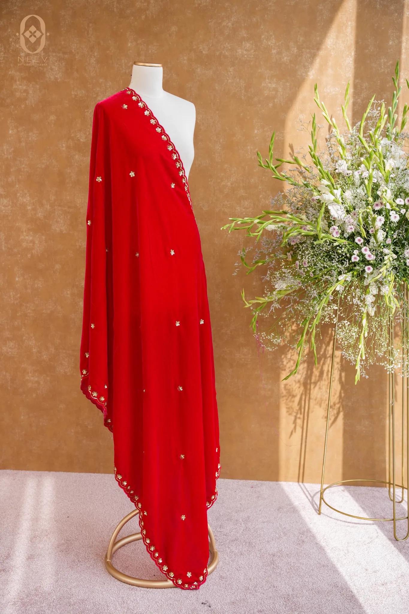 Velvet Handwork Dupatta