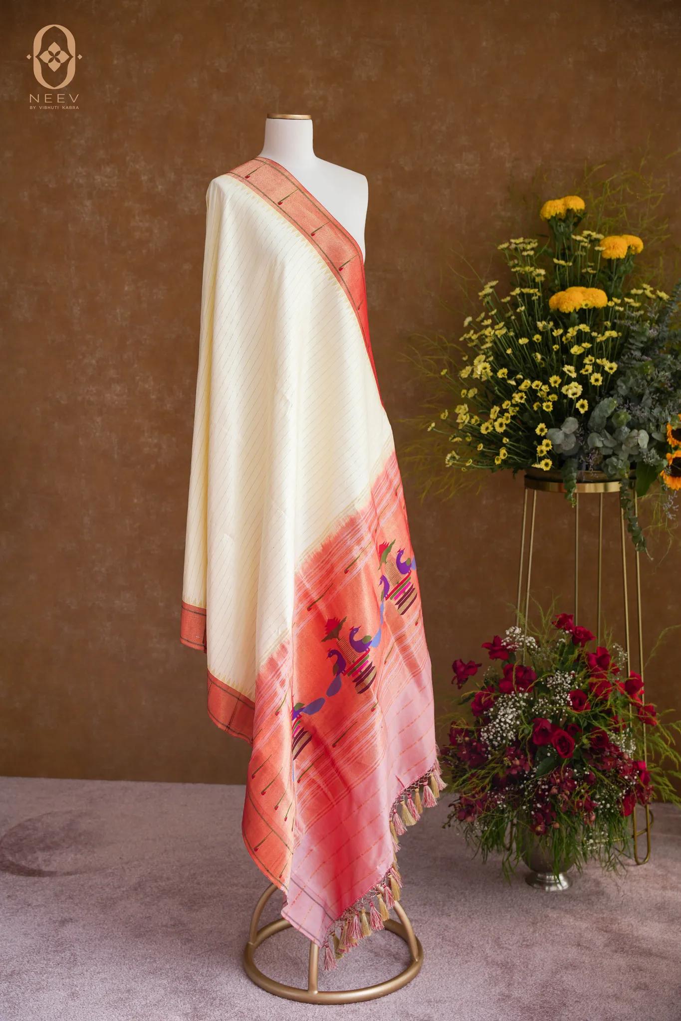 Paithani Katan Silk Dupatta