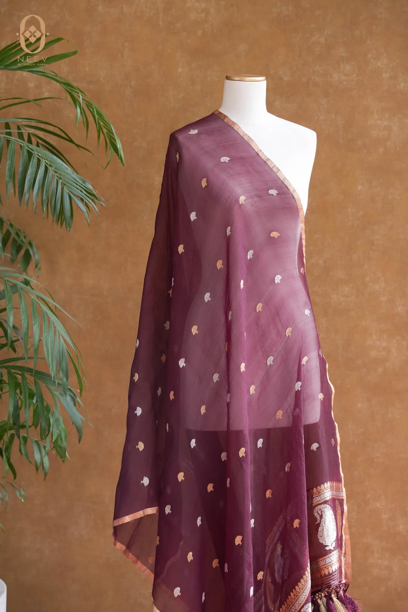 Kora Silk Boota Dupatta