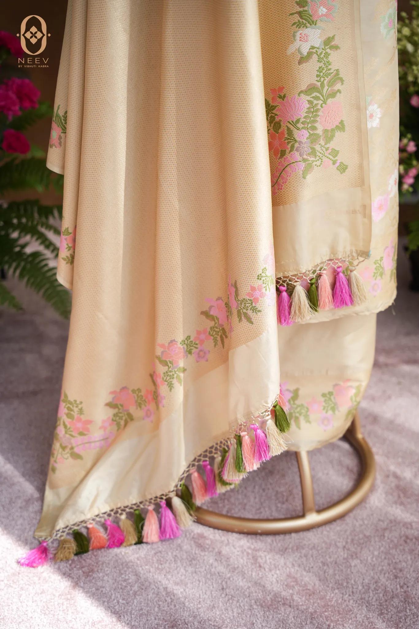 Premium Katan Silk Jaal Suit Set