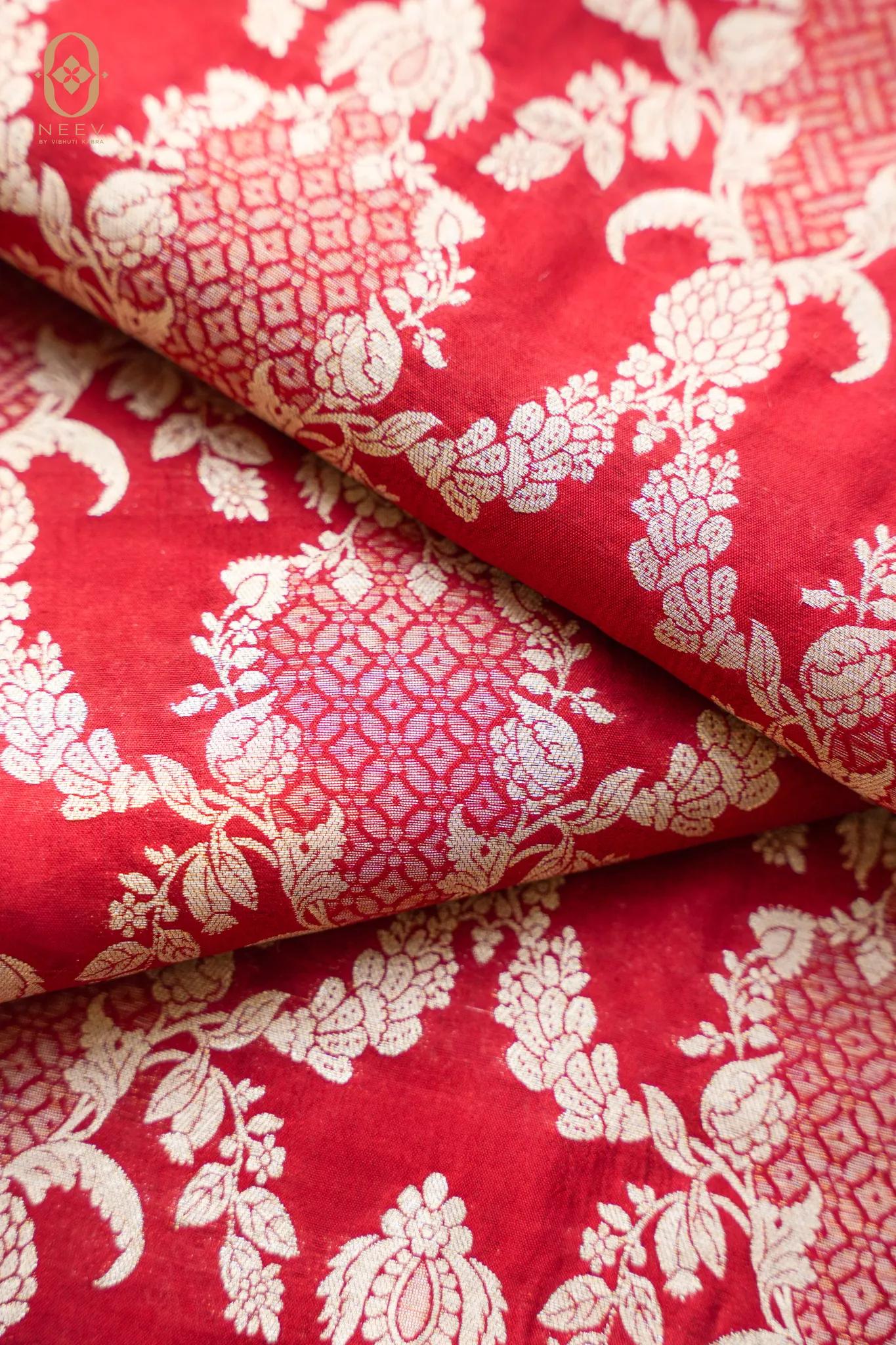 Festive Chinia Jaal Fabric