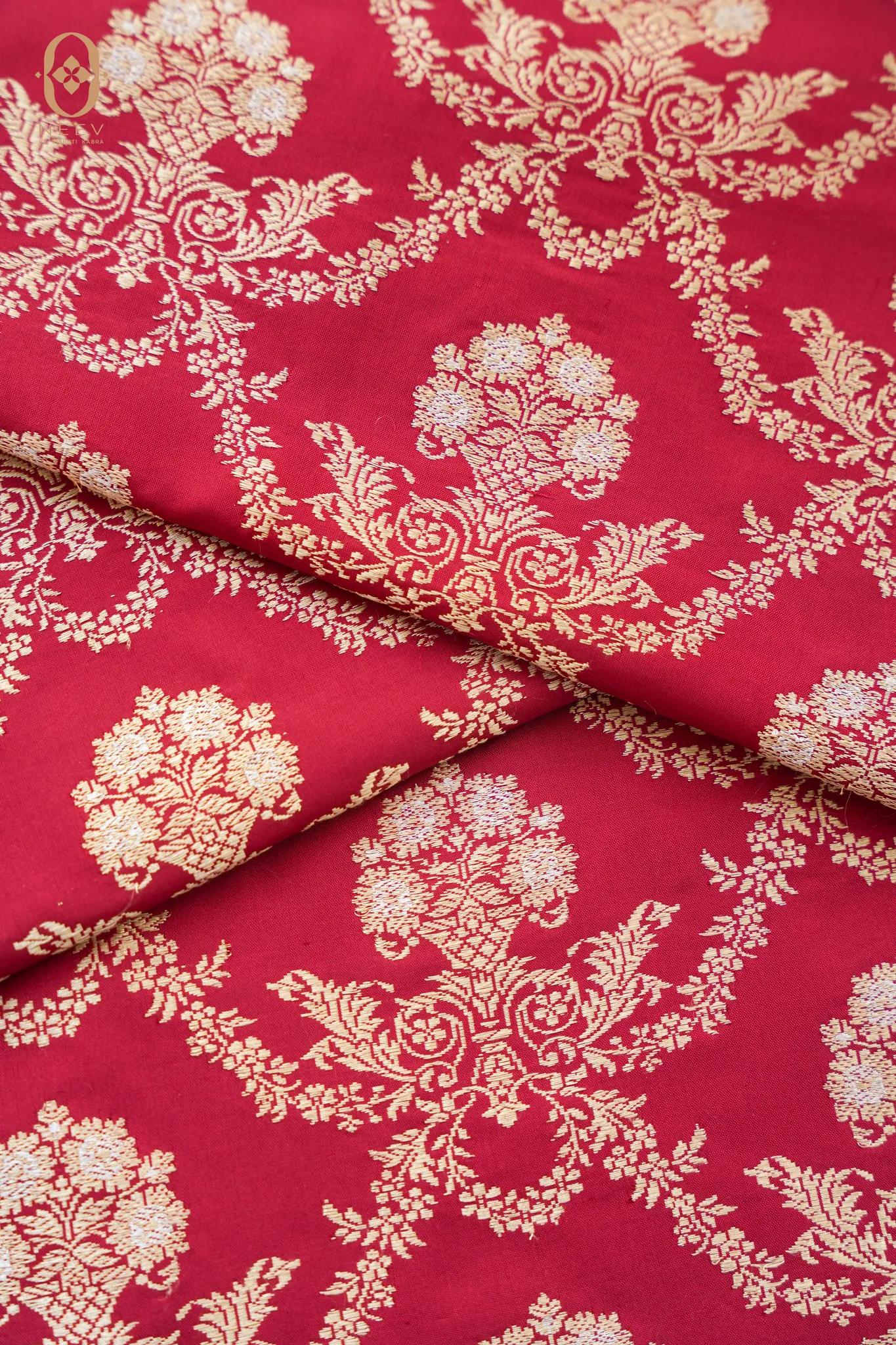 Sachi Zari Sona Rupa Jaal Intricate Fabric