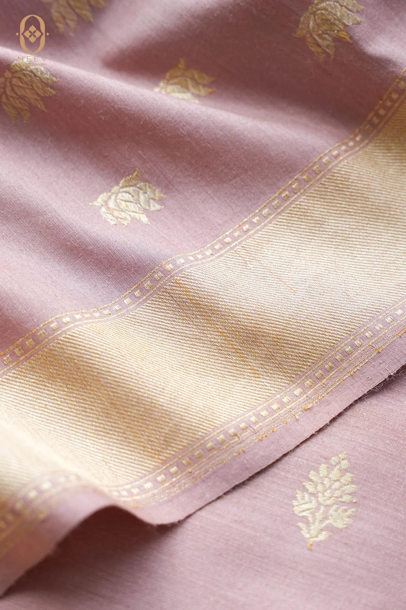 Hiranya | Pink Munga Silk Real Zari Suit