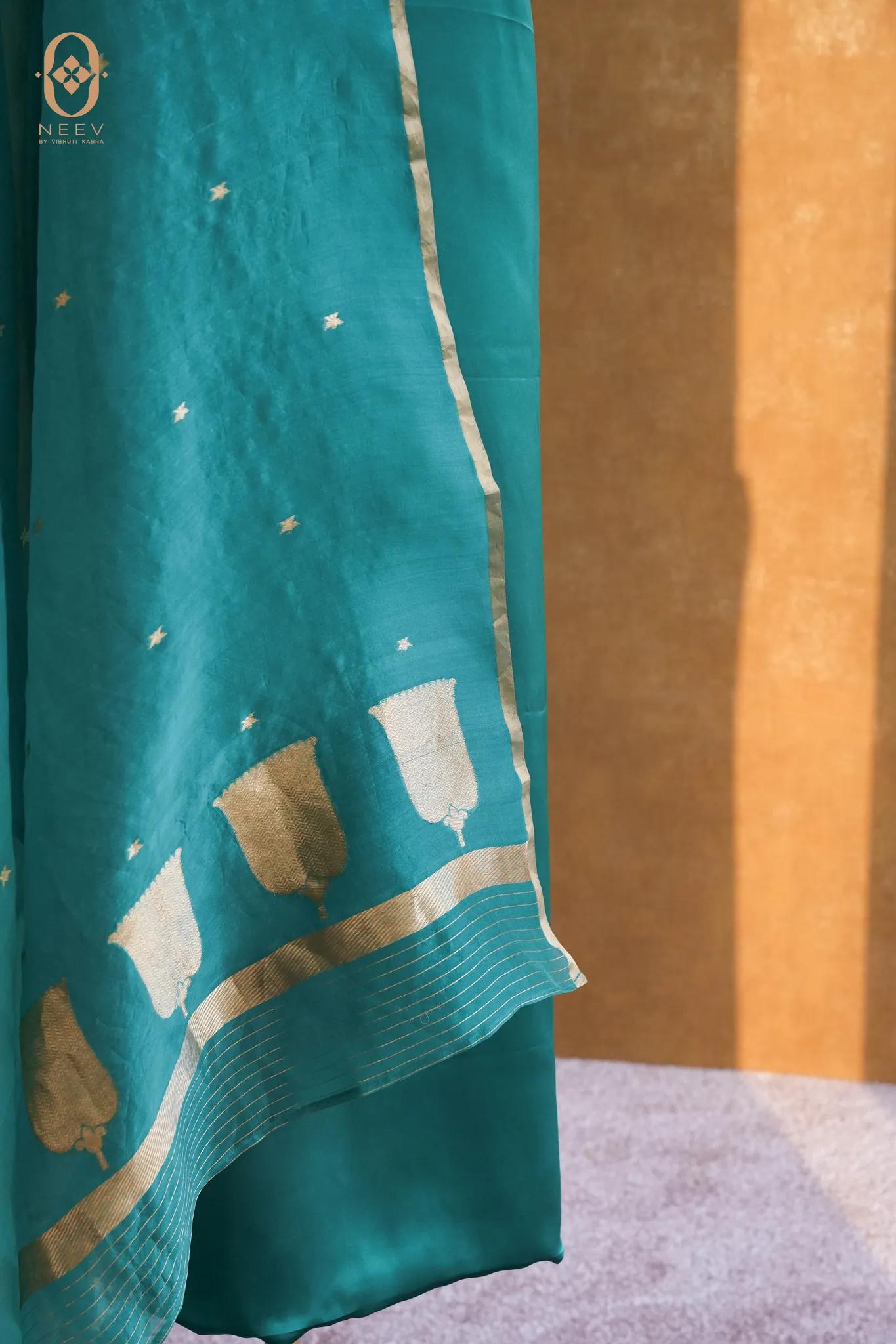 Fire Fly Pine Green Satin Suit Set