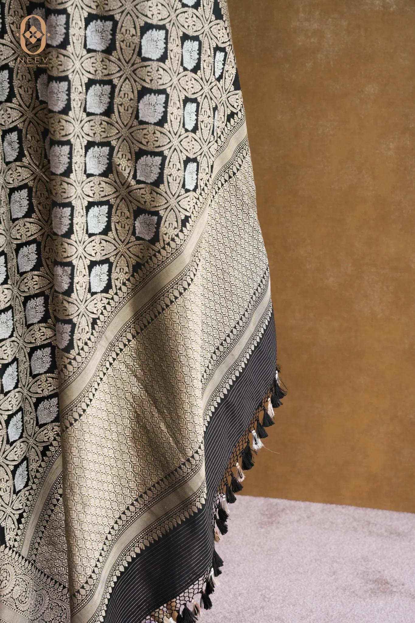 Katan Silk Khadwa Weave Dupatta