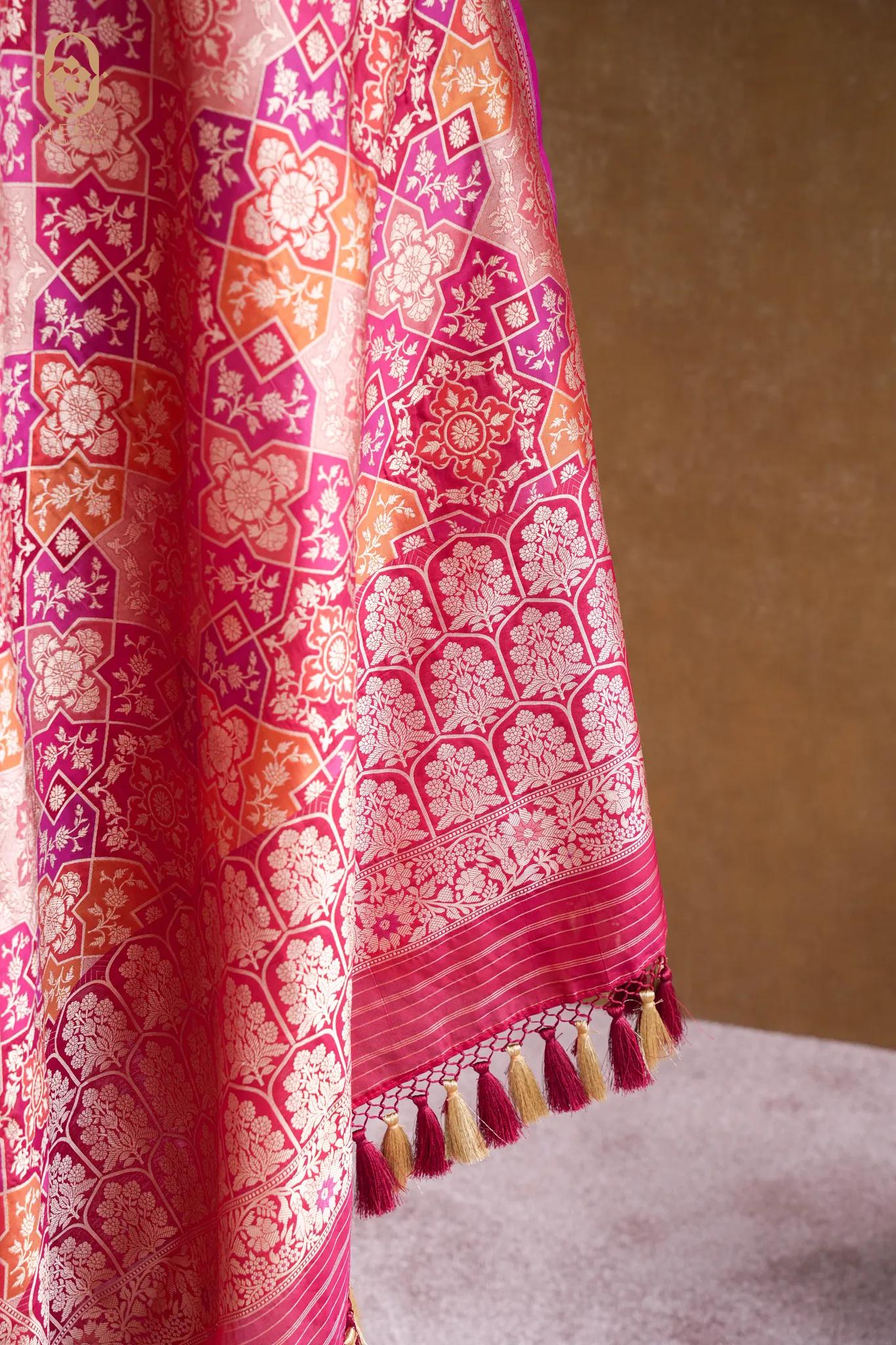 Katan Silk Multi Colour Dupatta