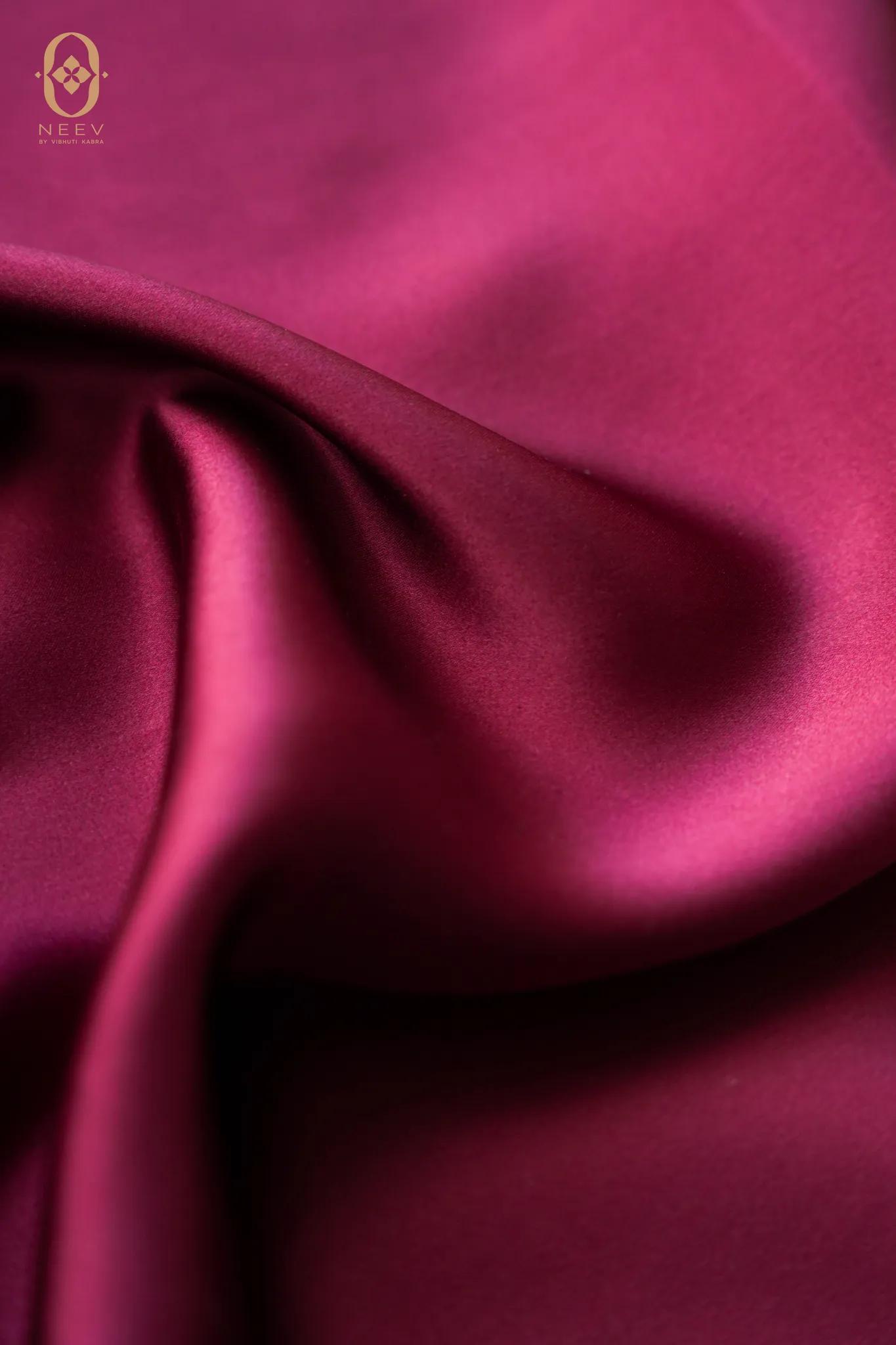 Fire Fly Cardinal Red Satin Fabric