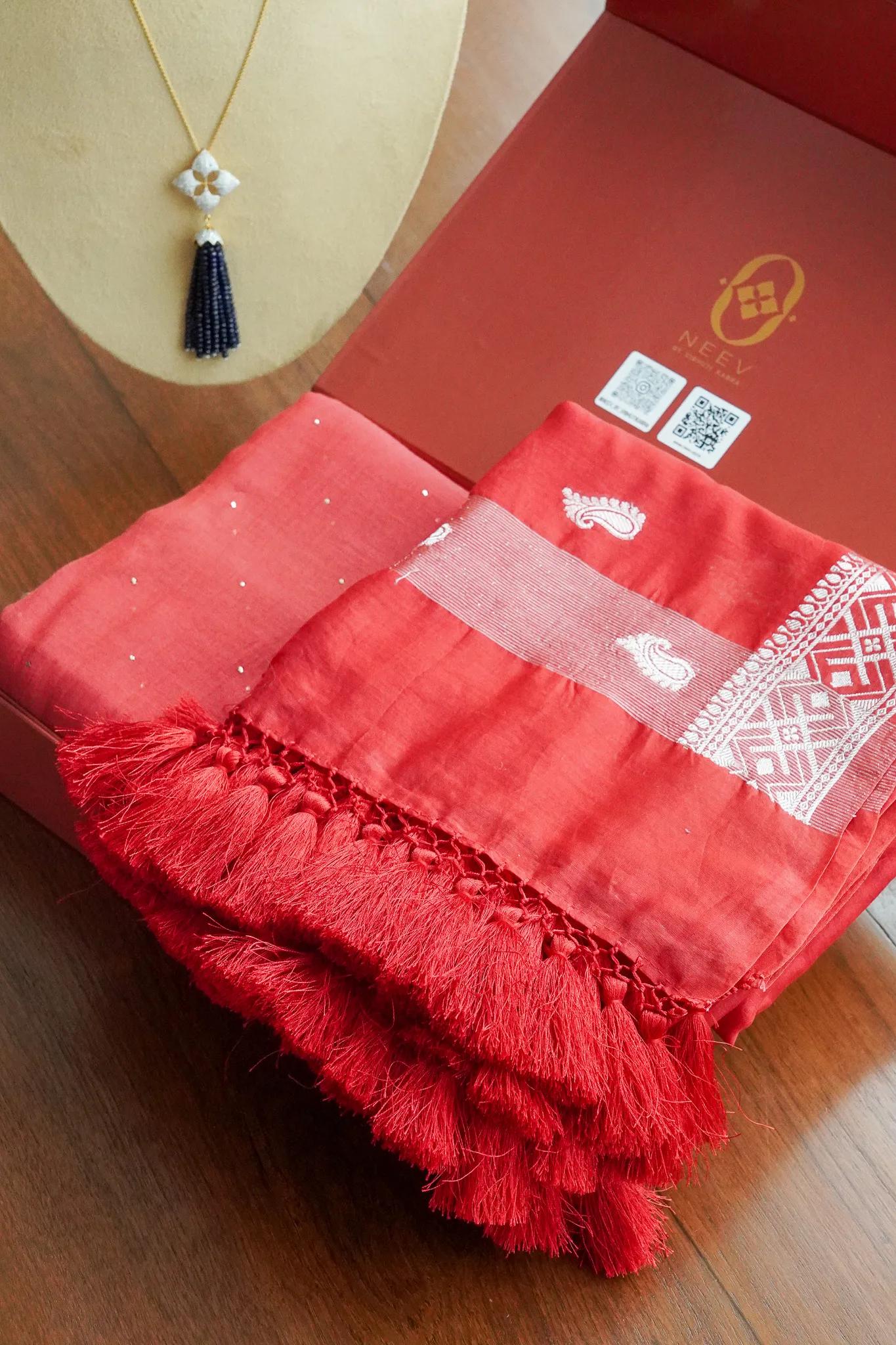 Chanderi Mukesh Suit Set