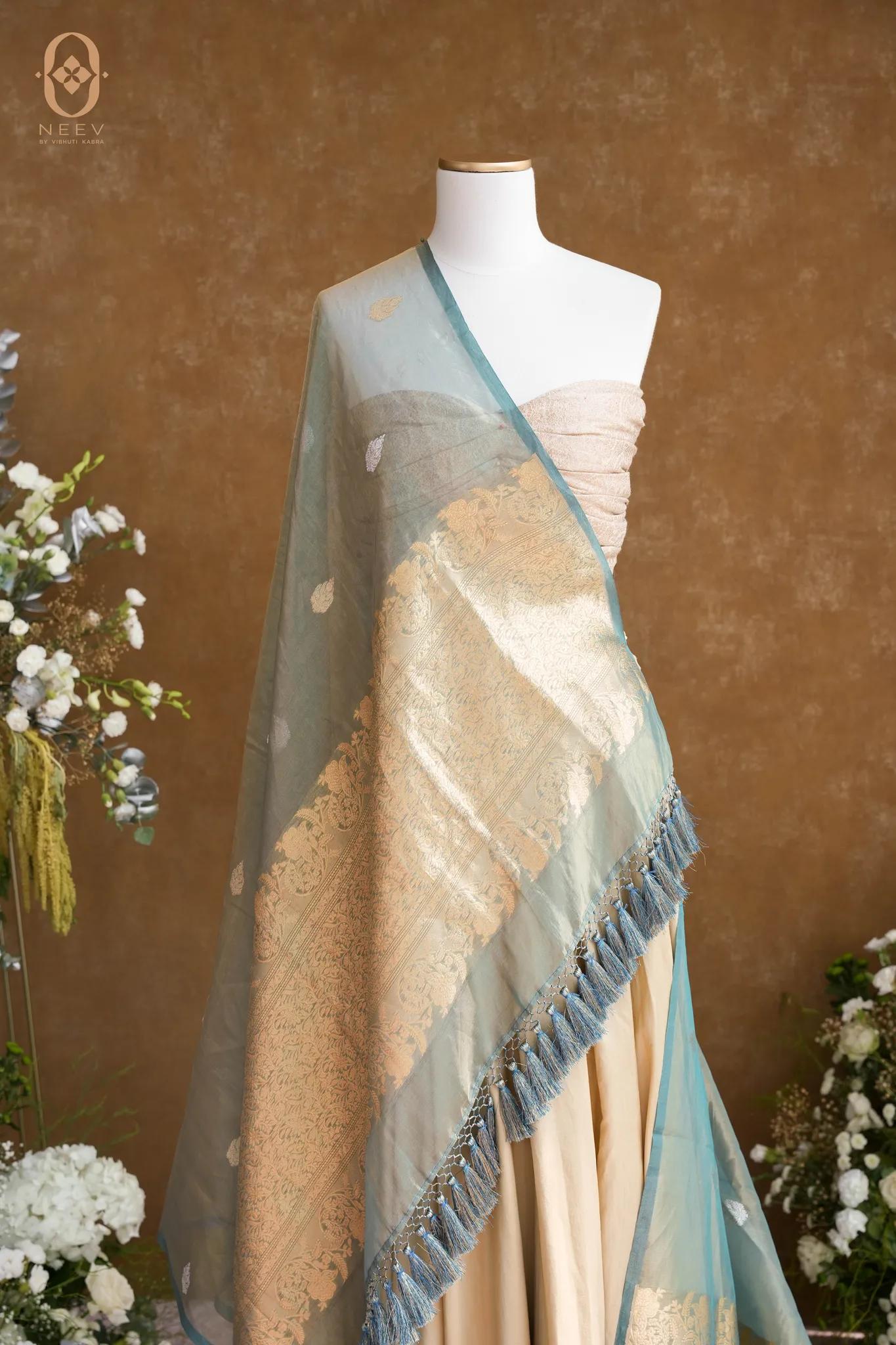 Kanjivaram Tissue Silk Dupatta