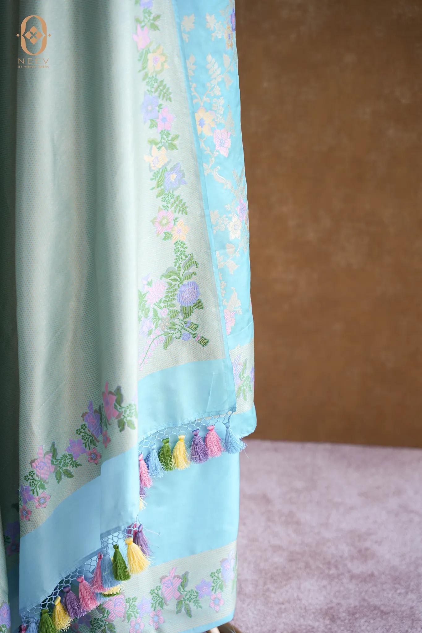 Premium Katan Silk Jaal Suit Set