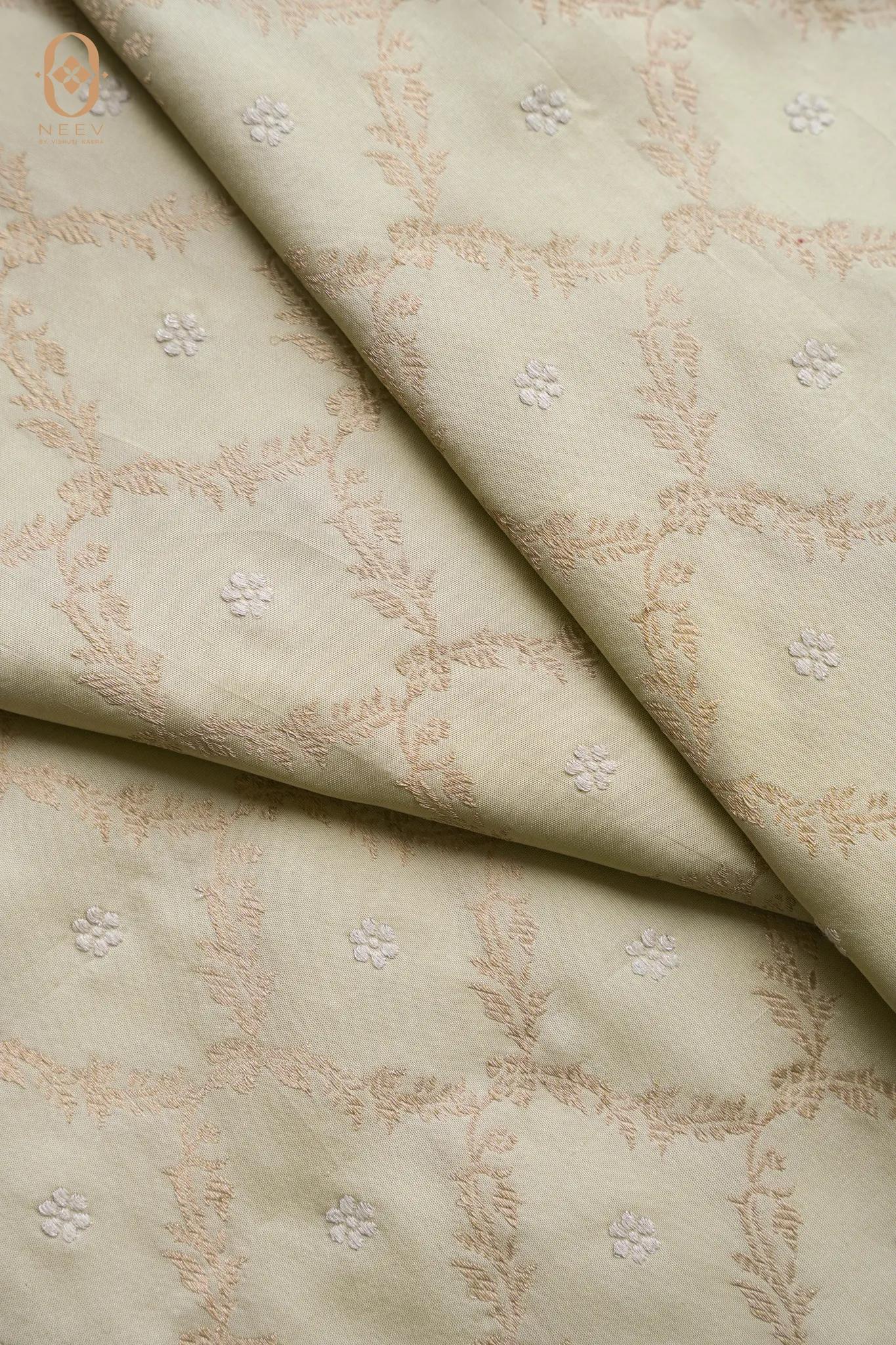 Premium Katan Silk Jaal Fabric