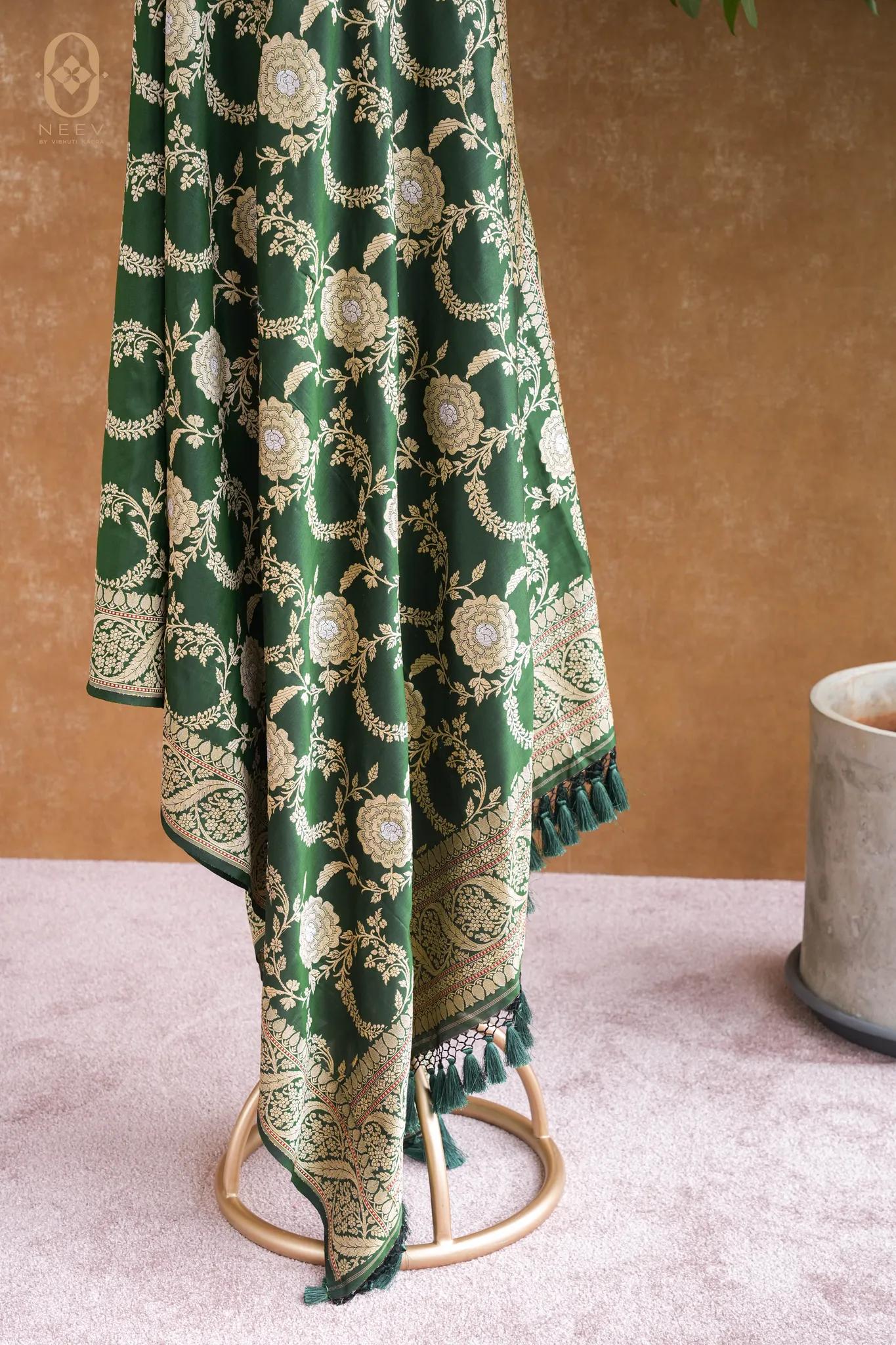 Premium Katan Silk Sona Rupa Jaal Dupatta