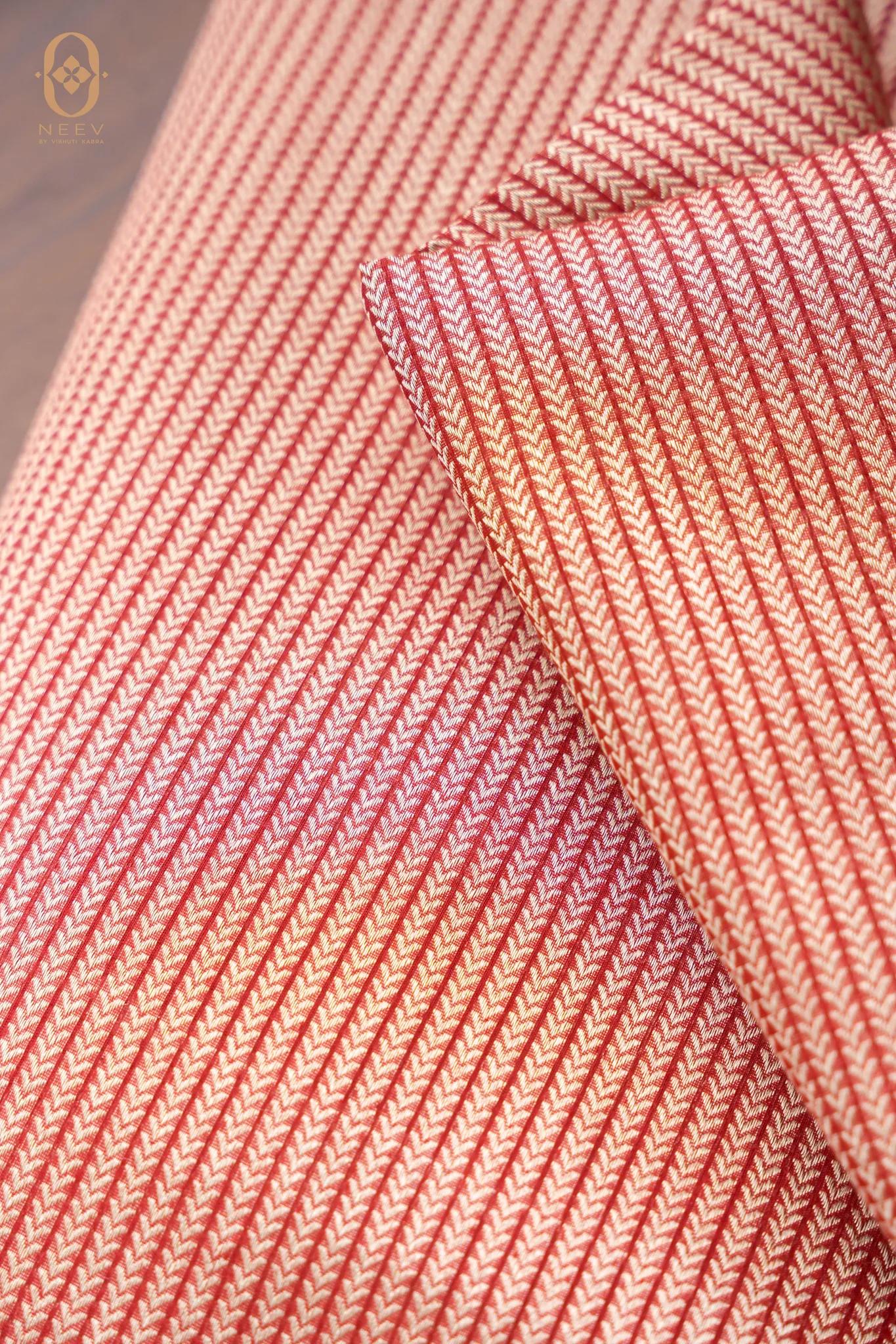 Neev Bestseller- Premium Cotton Stripe Brocade Fabric