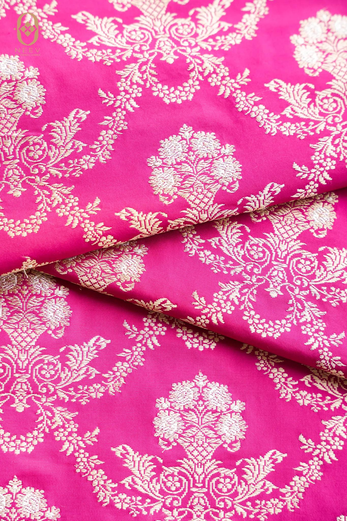 Sachi Zari Sona Rupa Jaal Intricate Fabric