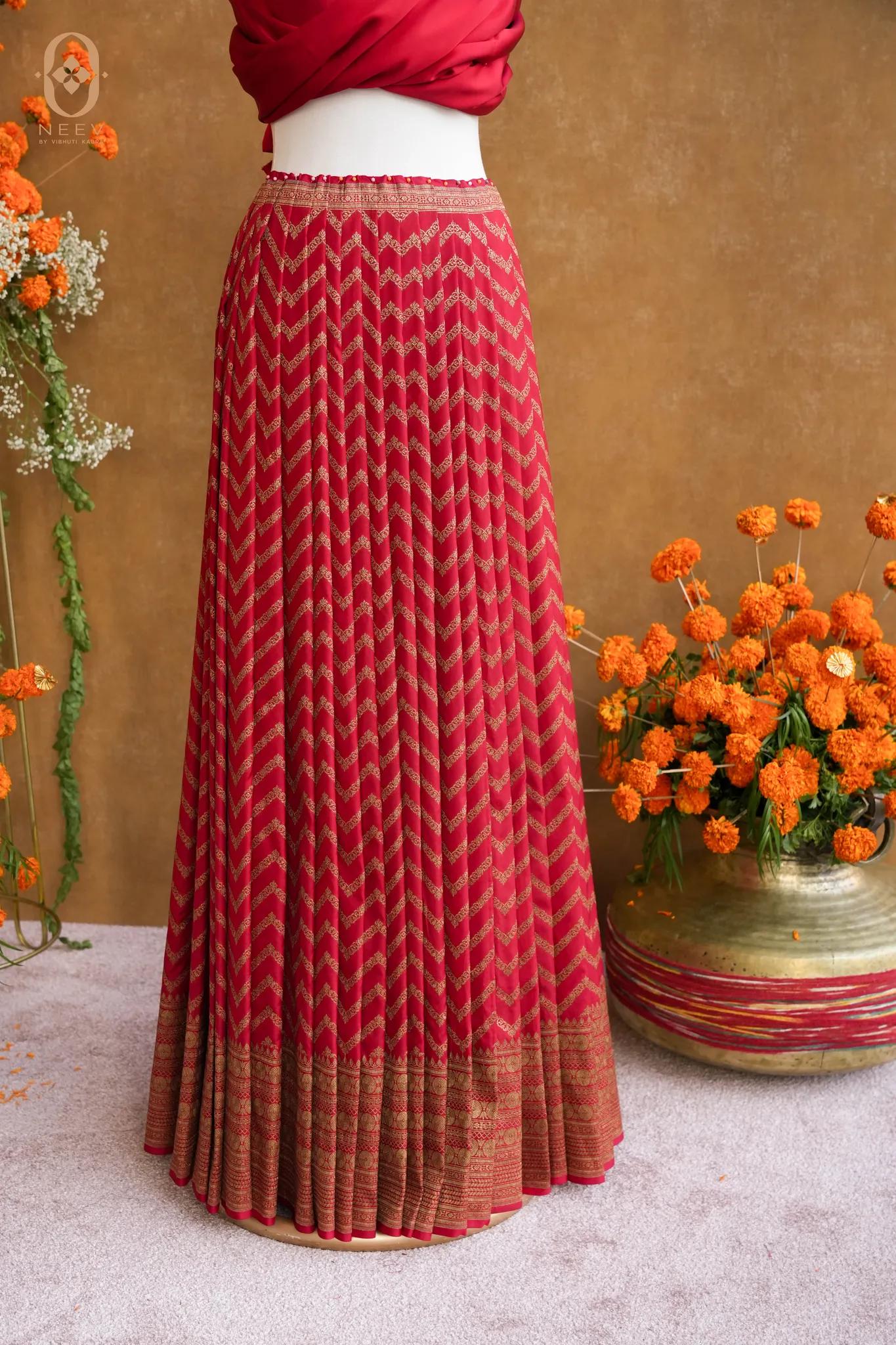 Katan Silk Lehenga Fabric