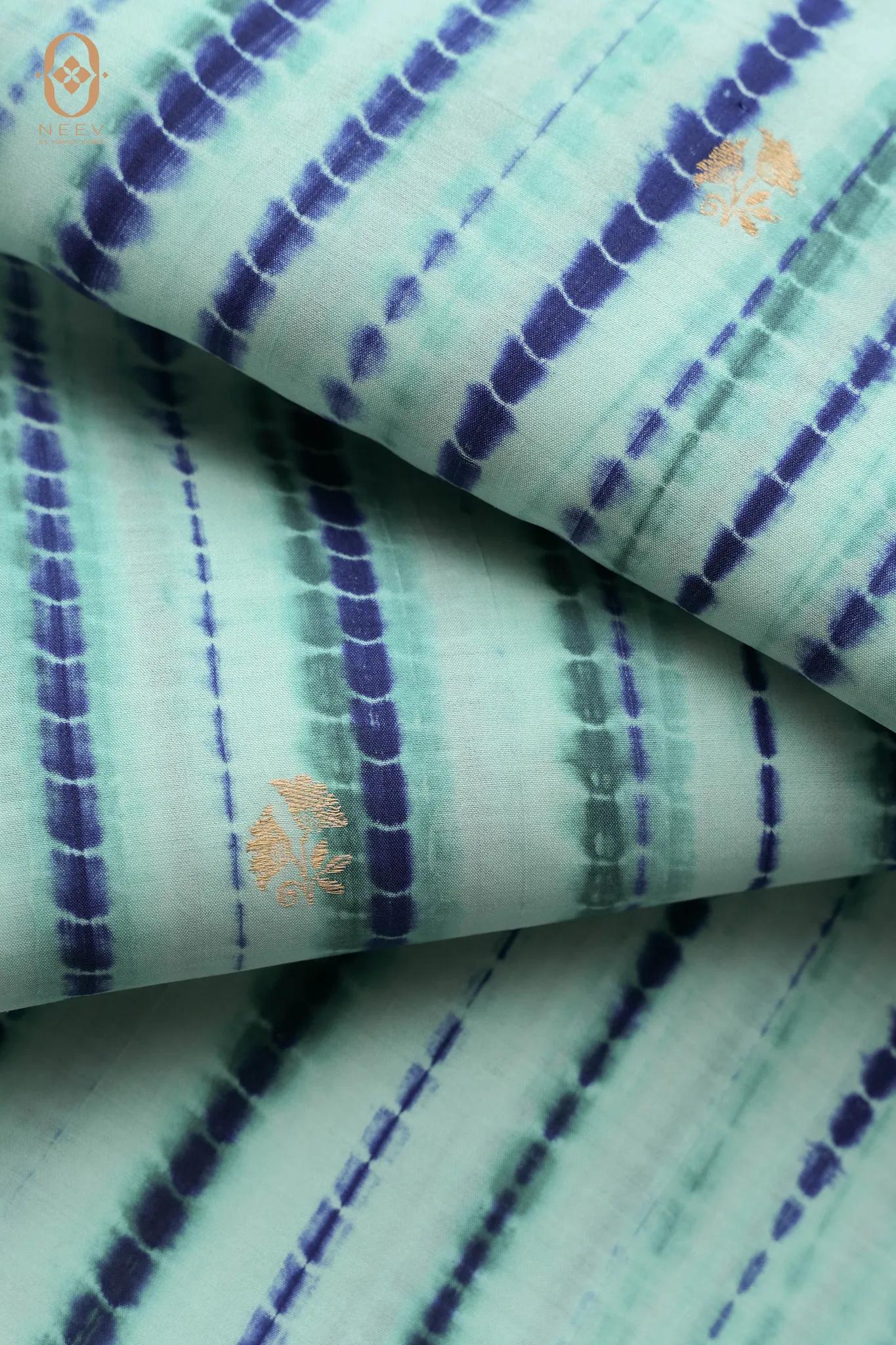 Shibori With Motif In Silk Fabric