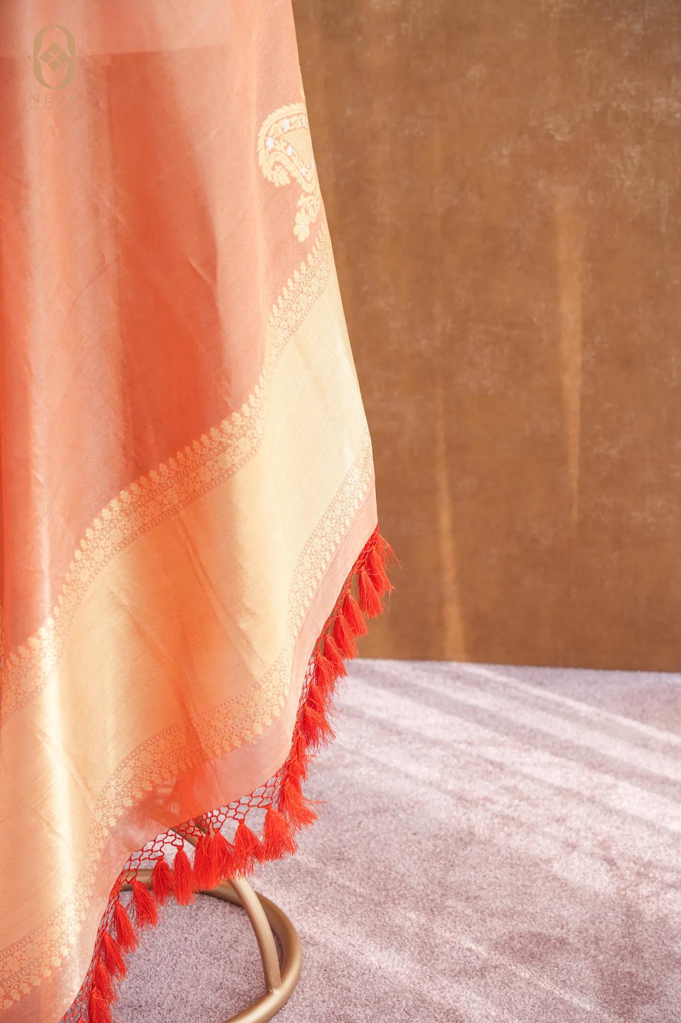 Tissue Silk Konia Border Dupatta
