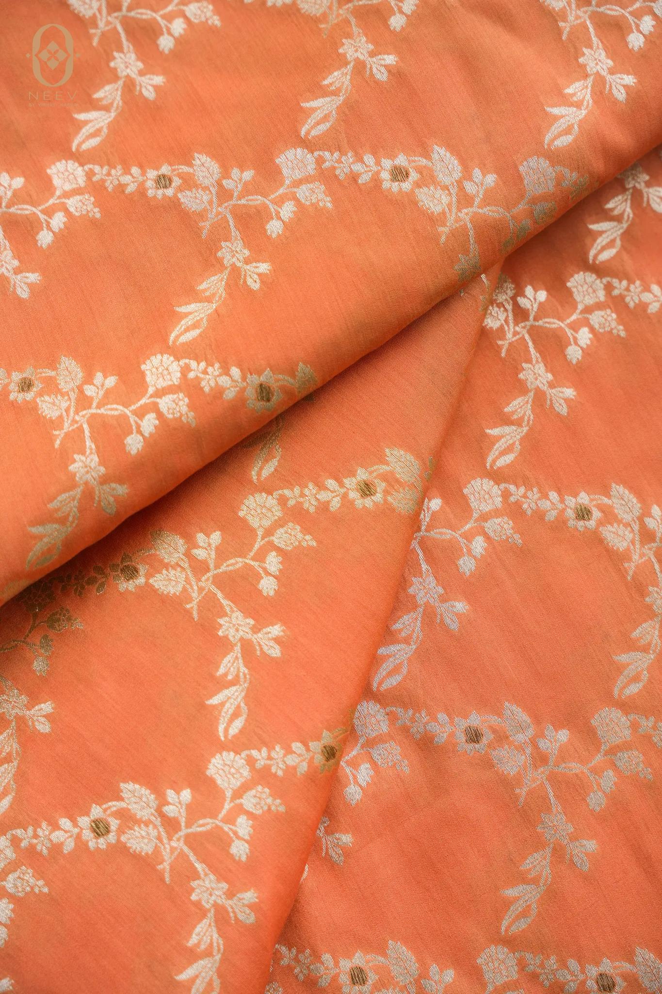 Mulberry Cotton Jaal Fabric