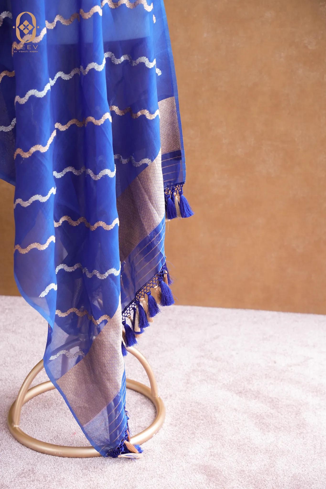 Kora Silk Stripe Dupatta