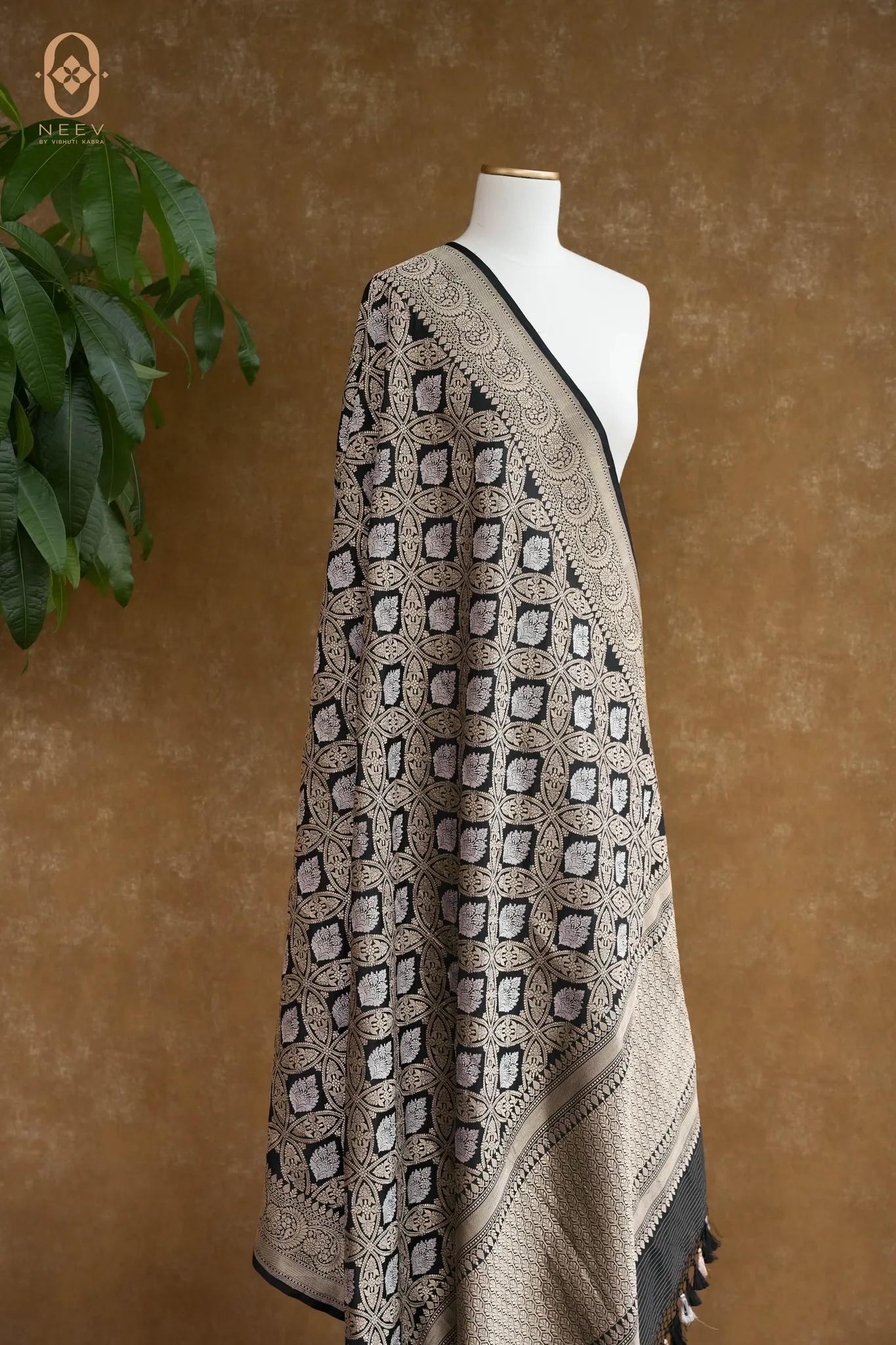Katan Silk Khadwa Weave Dupatta