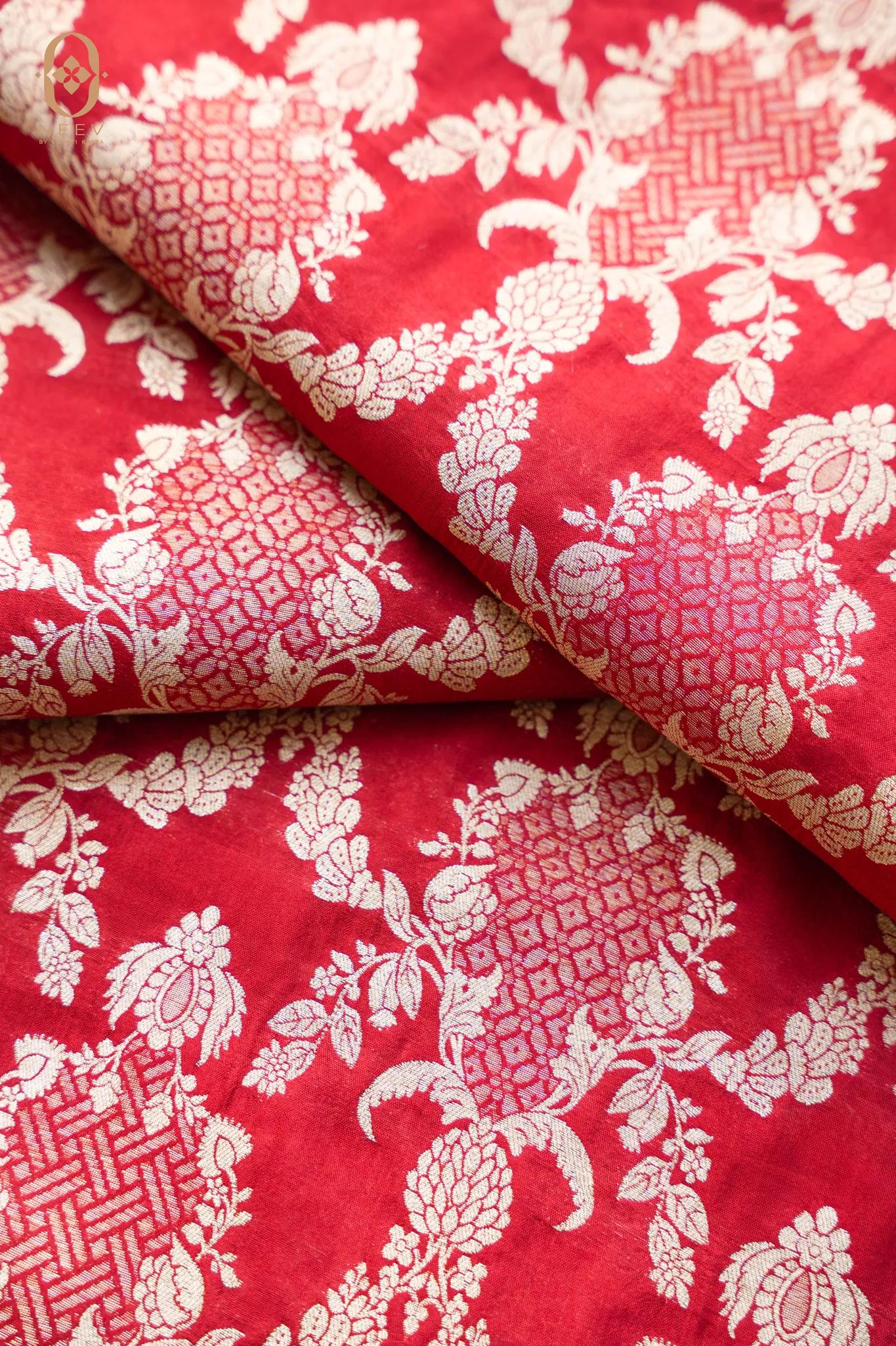 Festive Chinia Jaal Fabric
