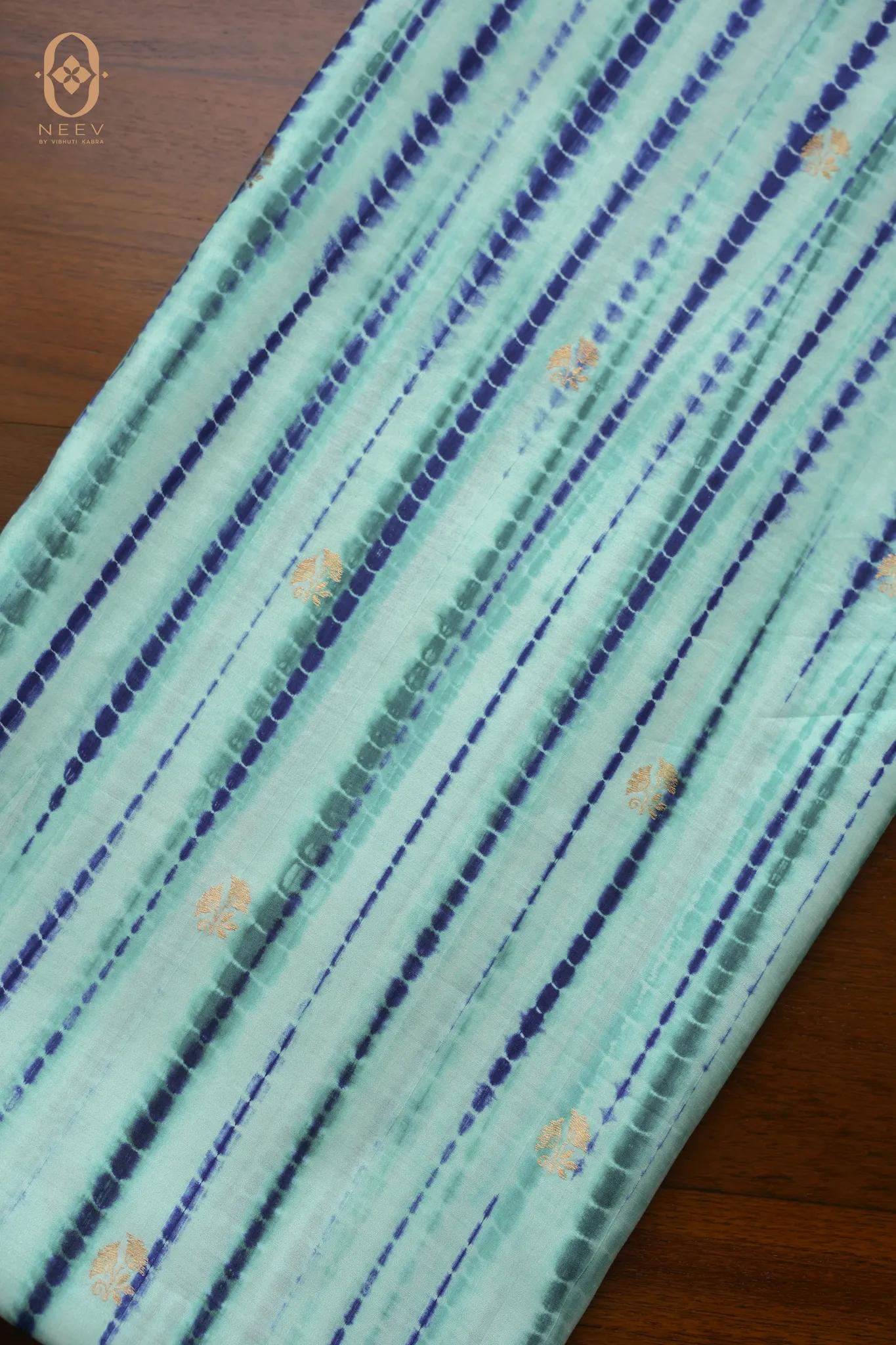 Shibori With Motif In Silk Fabric