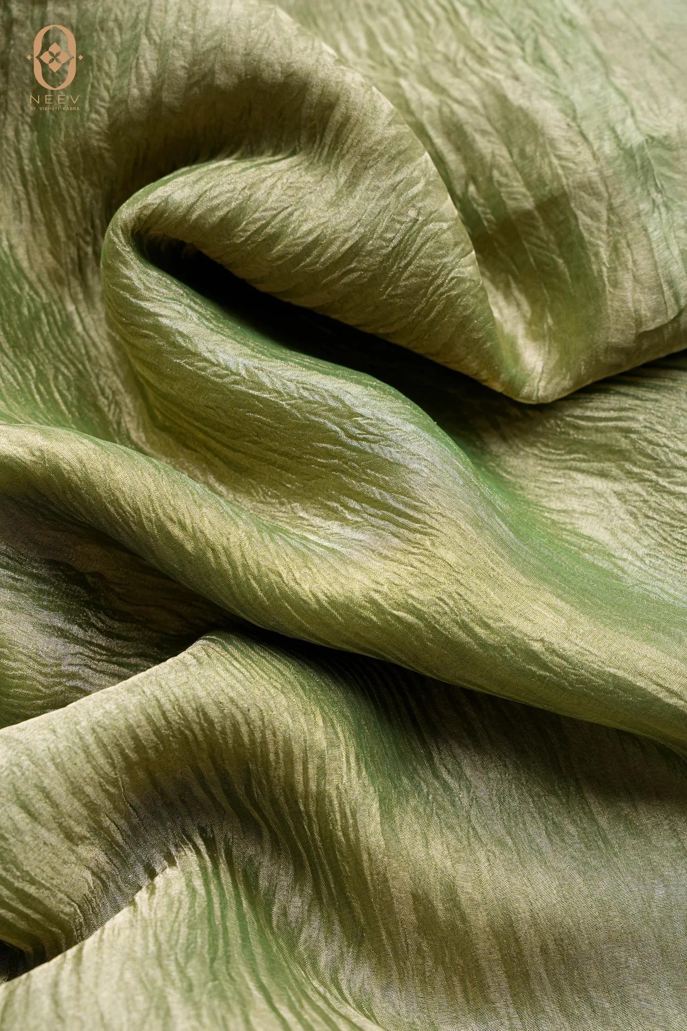 Crushed Tissue Silk Fabric