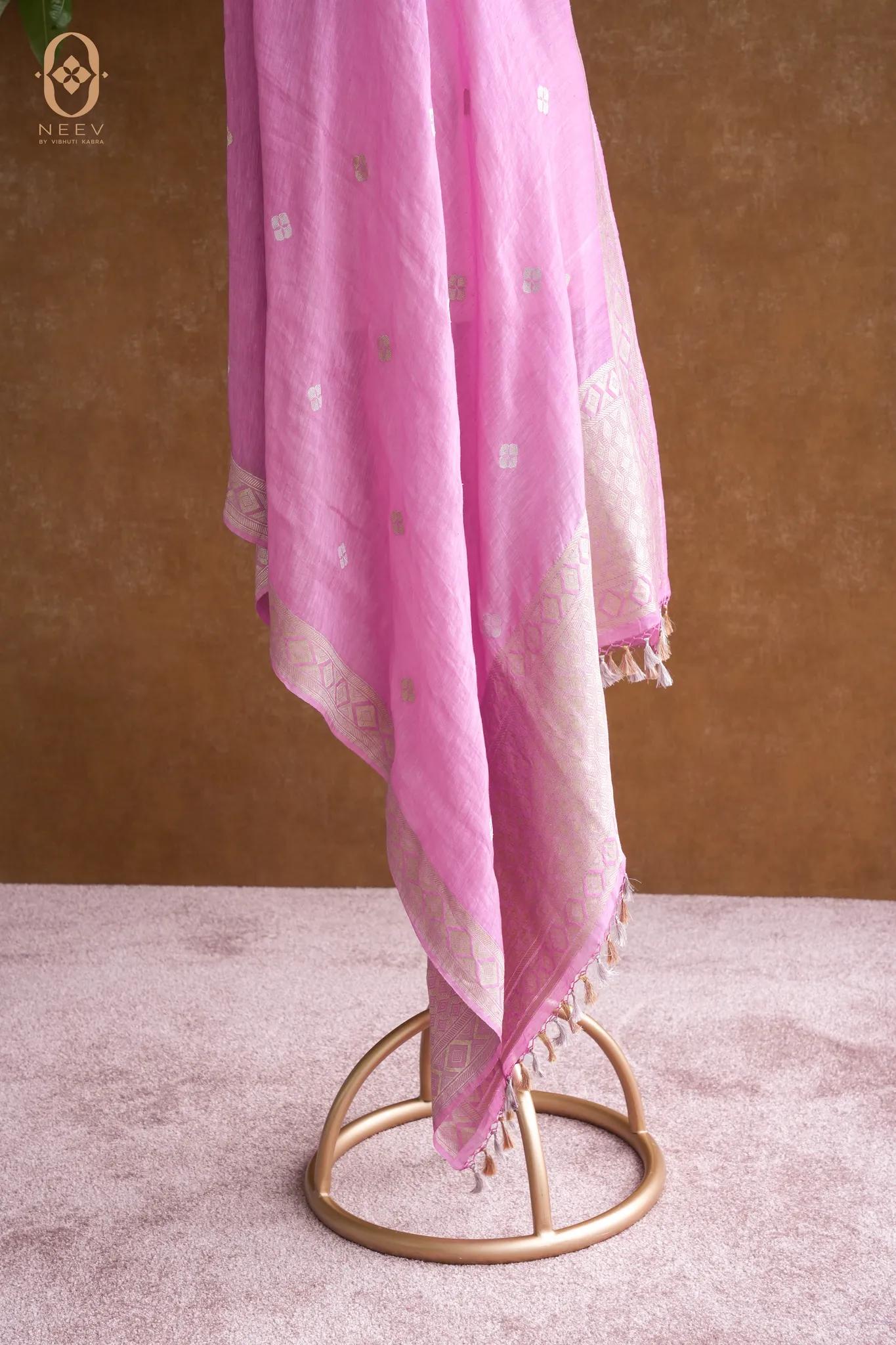 Neev Boota Linen Dupatta