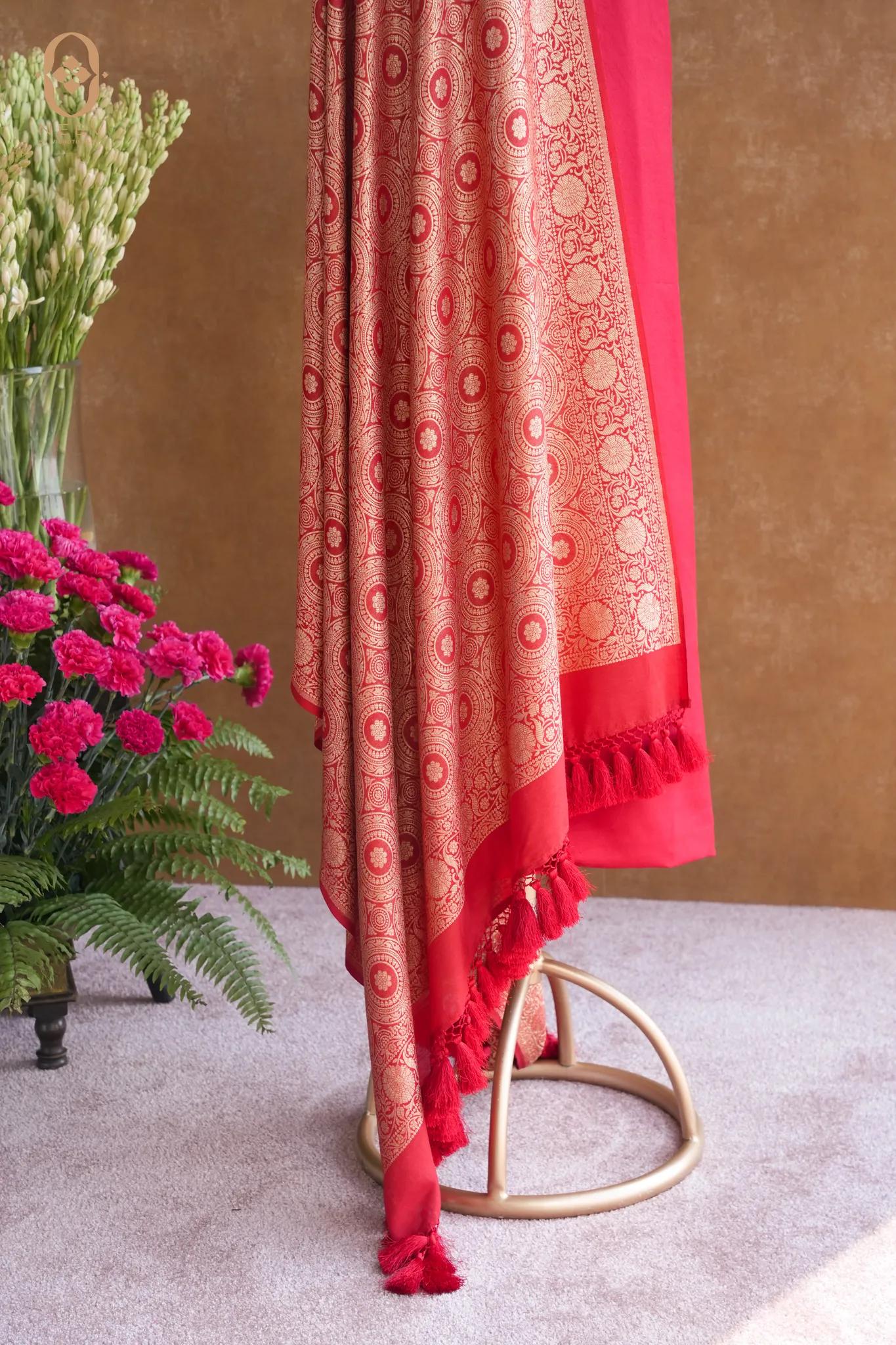 Neev Premium Silk Suit With Infinite Dhruvtara Dupatta