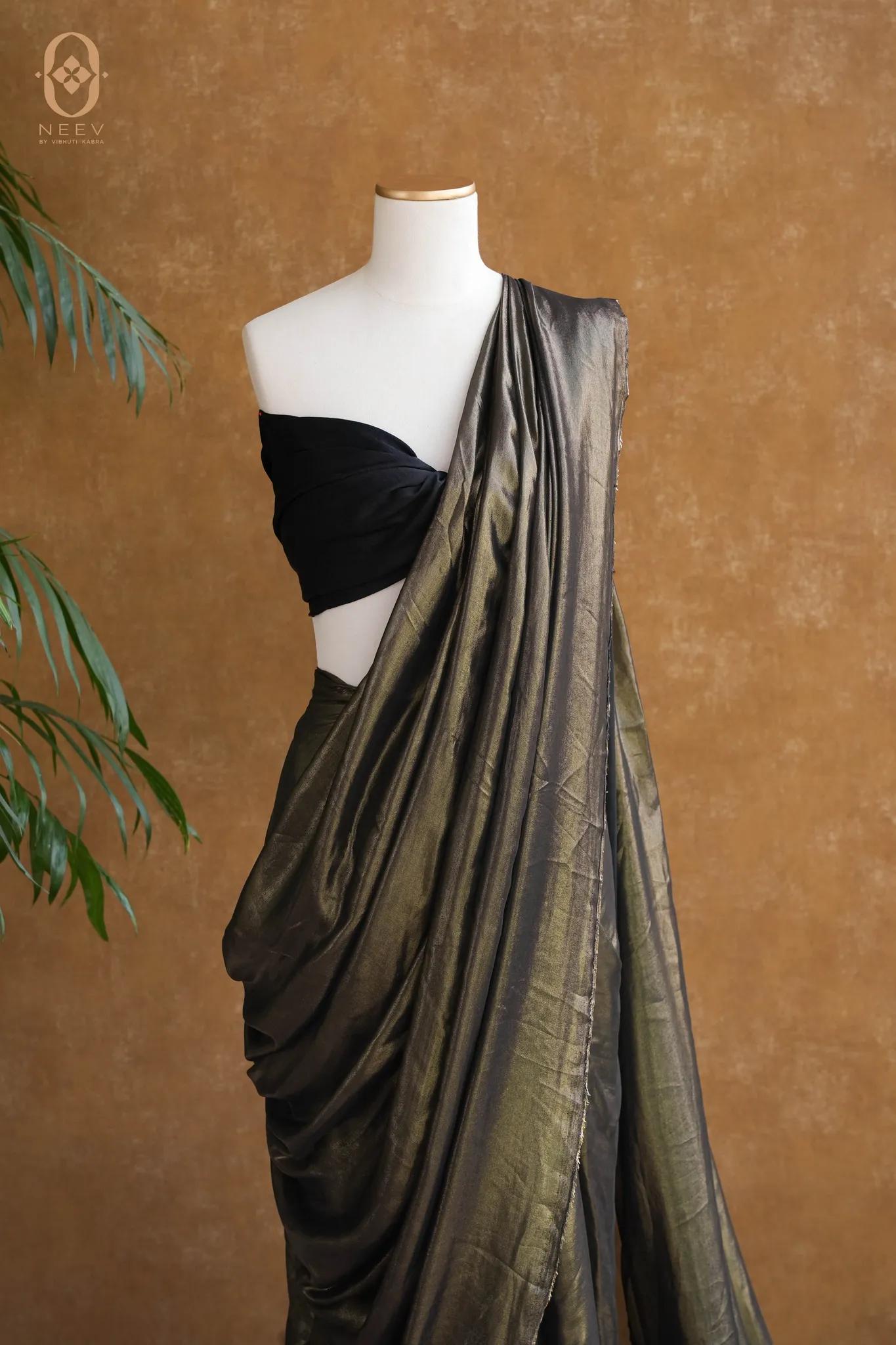 Fire Fly Black Opium Saree