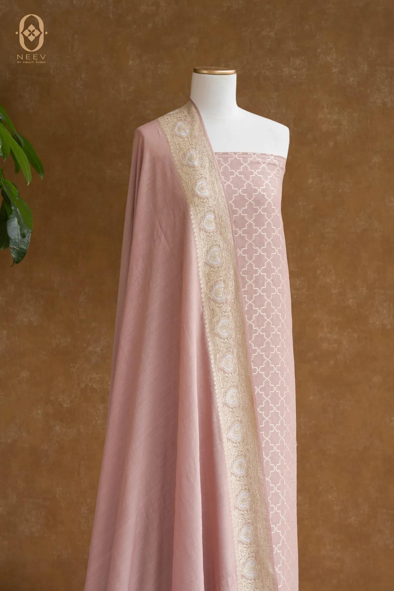 Munga Silk Jaal Suit Set