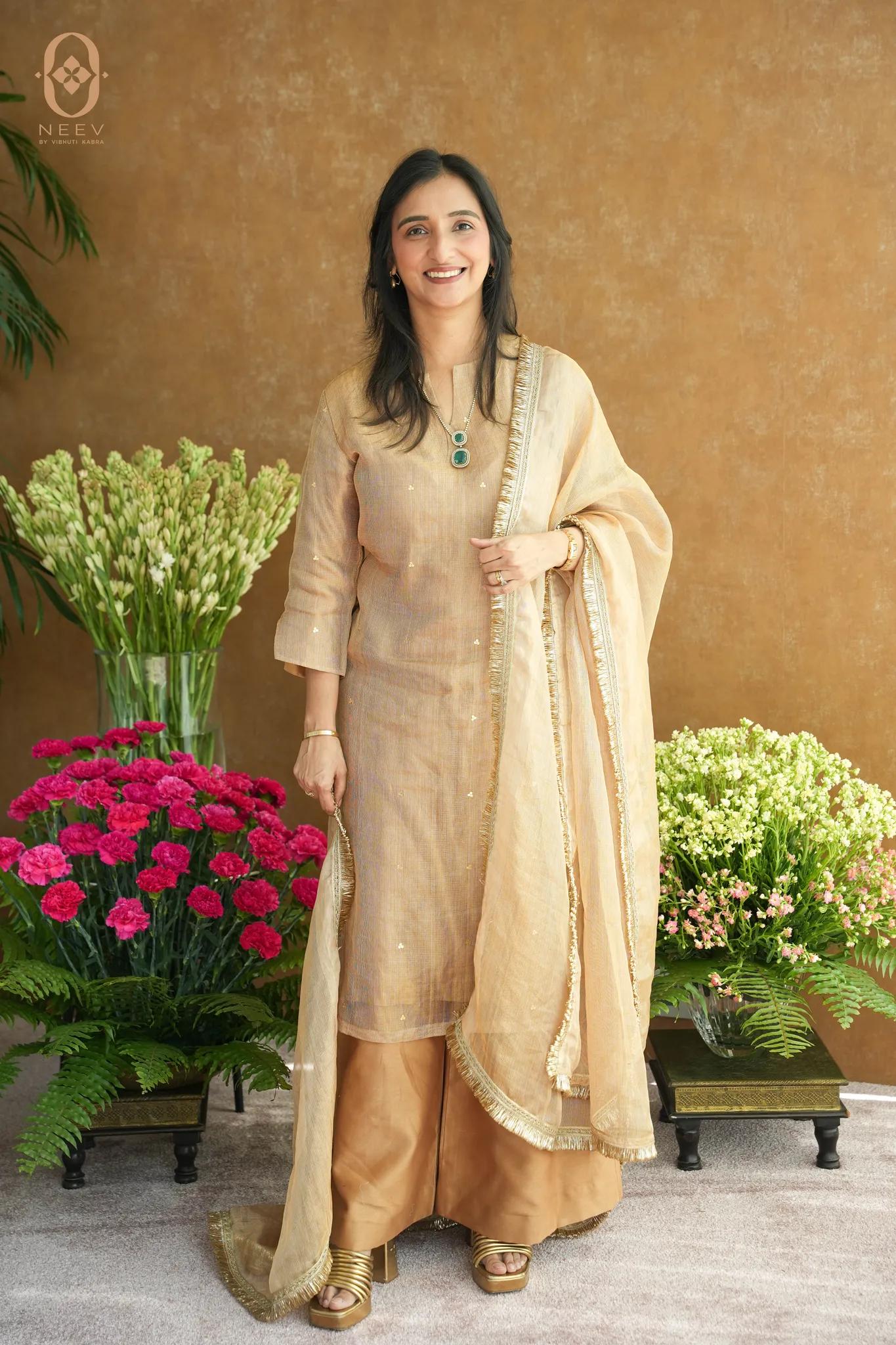 Unstitched Tissue Silk Suit Set