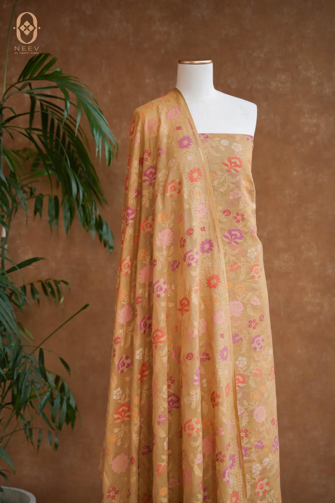 Ektara Cotton Multi Meenakari Suit Set