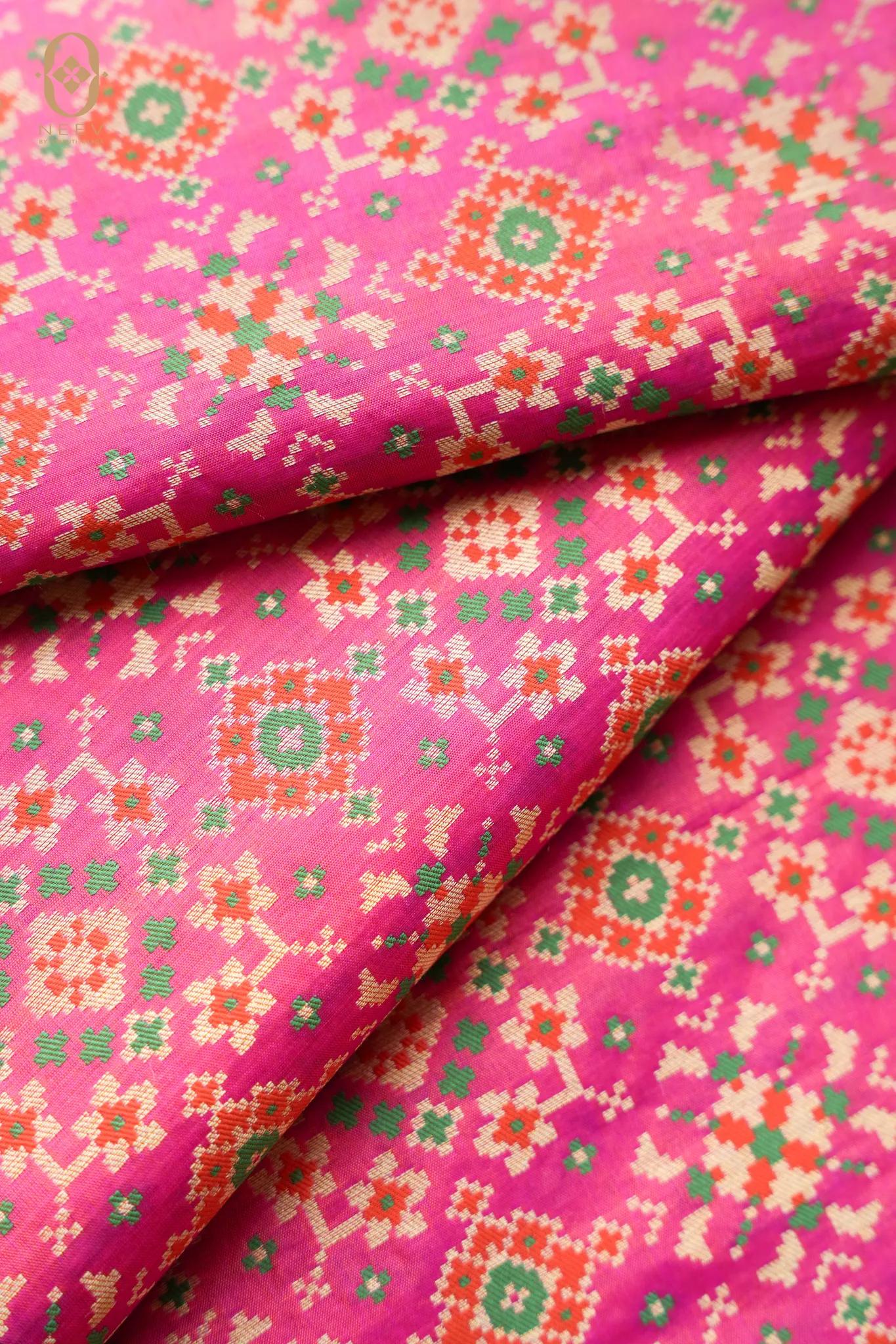Patola Katan Silk Fabric
