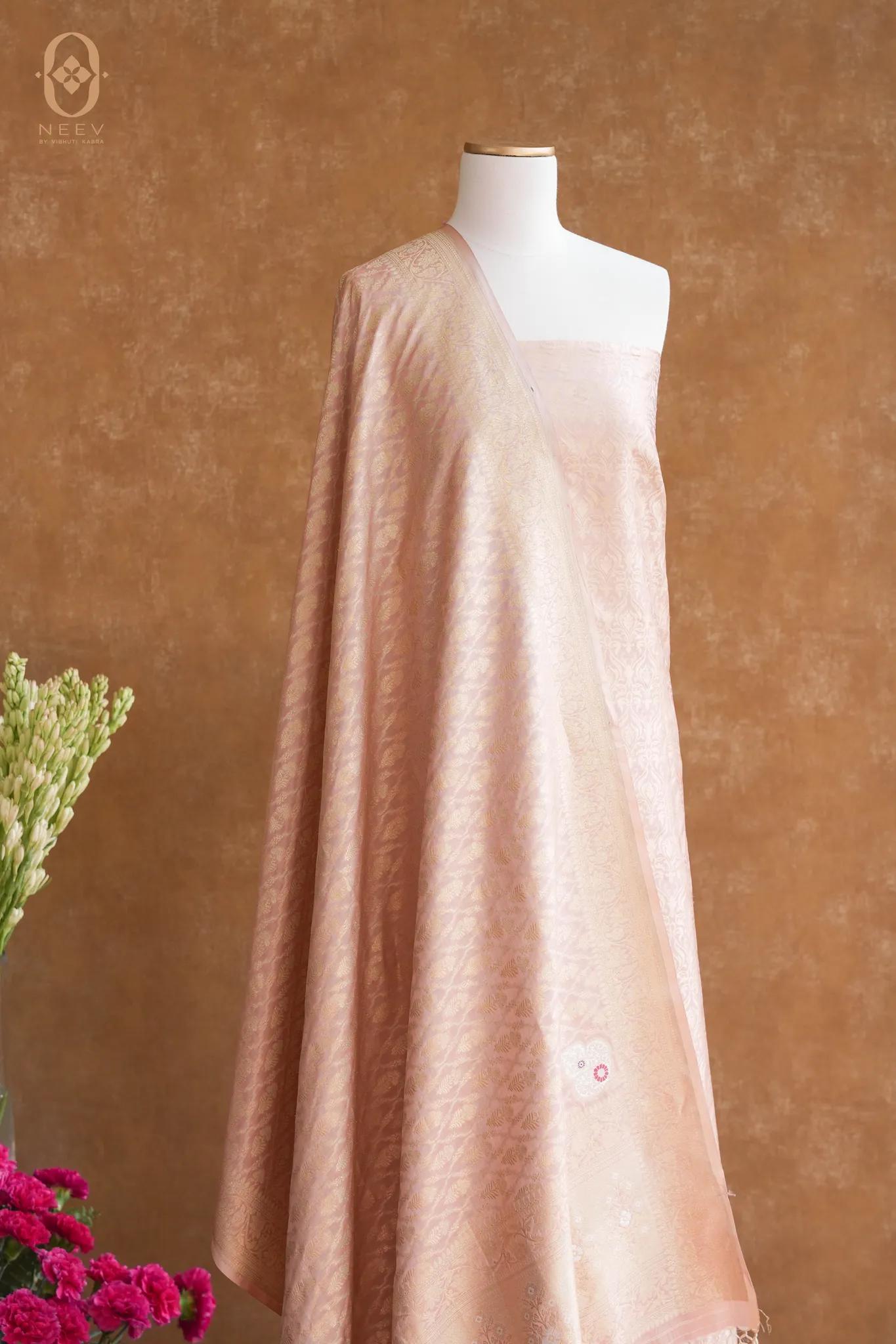 Tanchui Suit Set with Katan Silk Dupatta