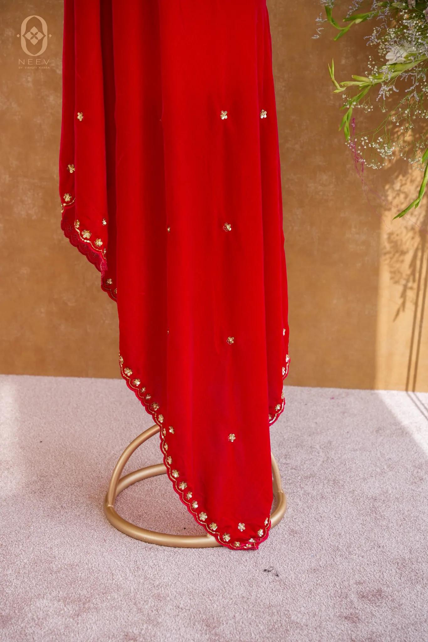 Velvet Handwork Dupatta