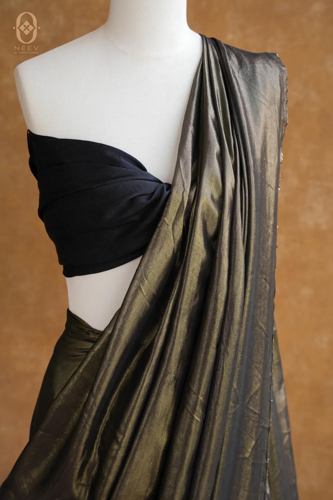 Fire Fly Black Opium Saree