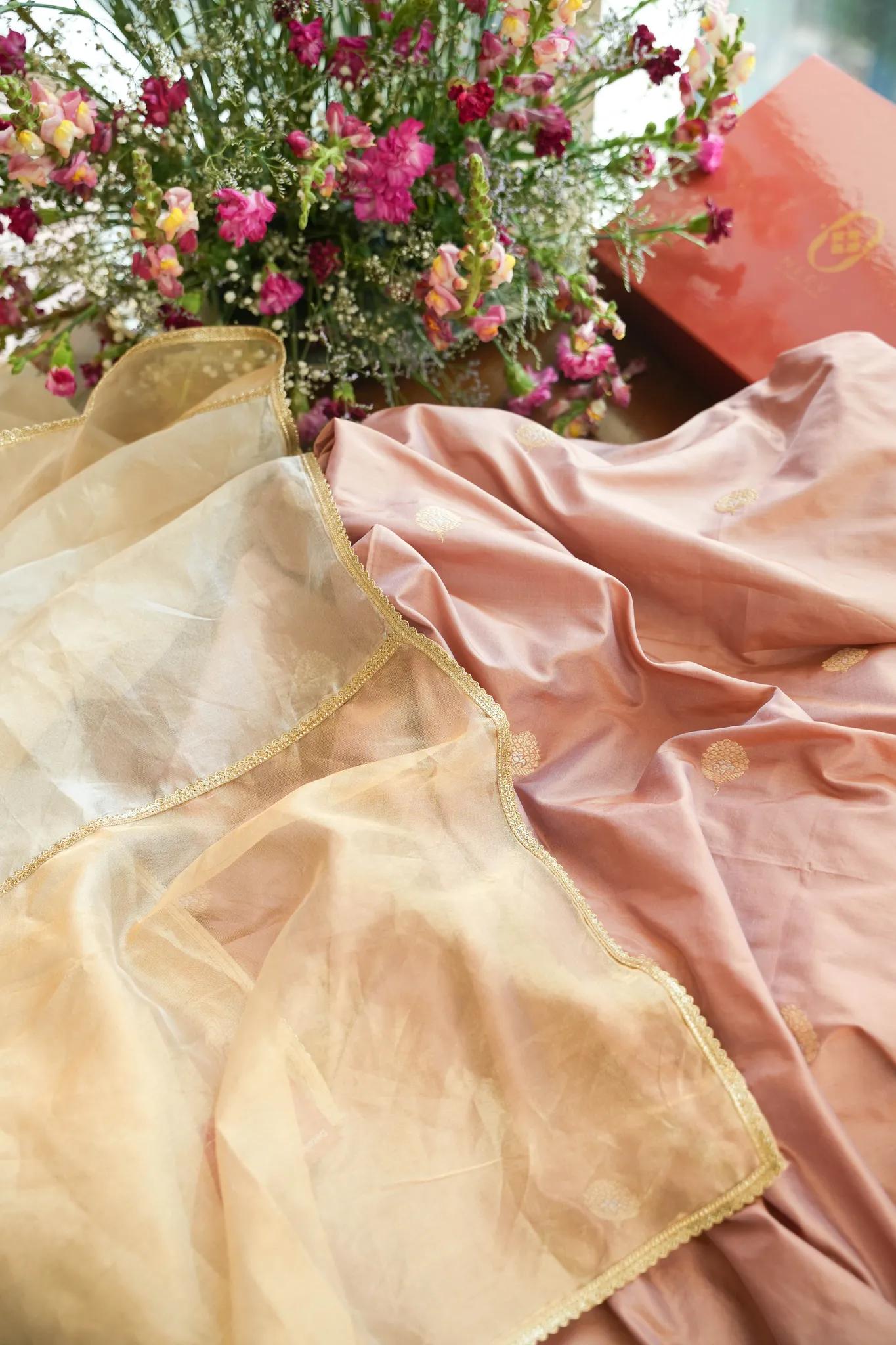 Lehriya Dupatta + Katan Silk Fabric