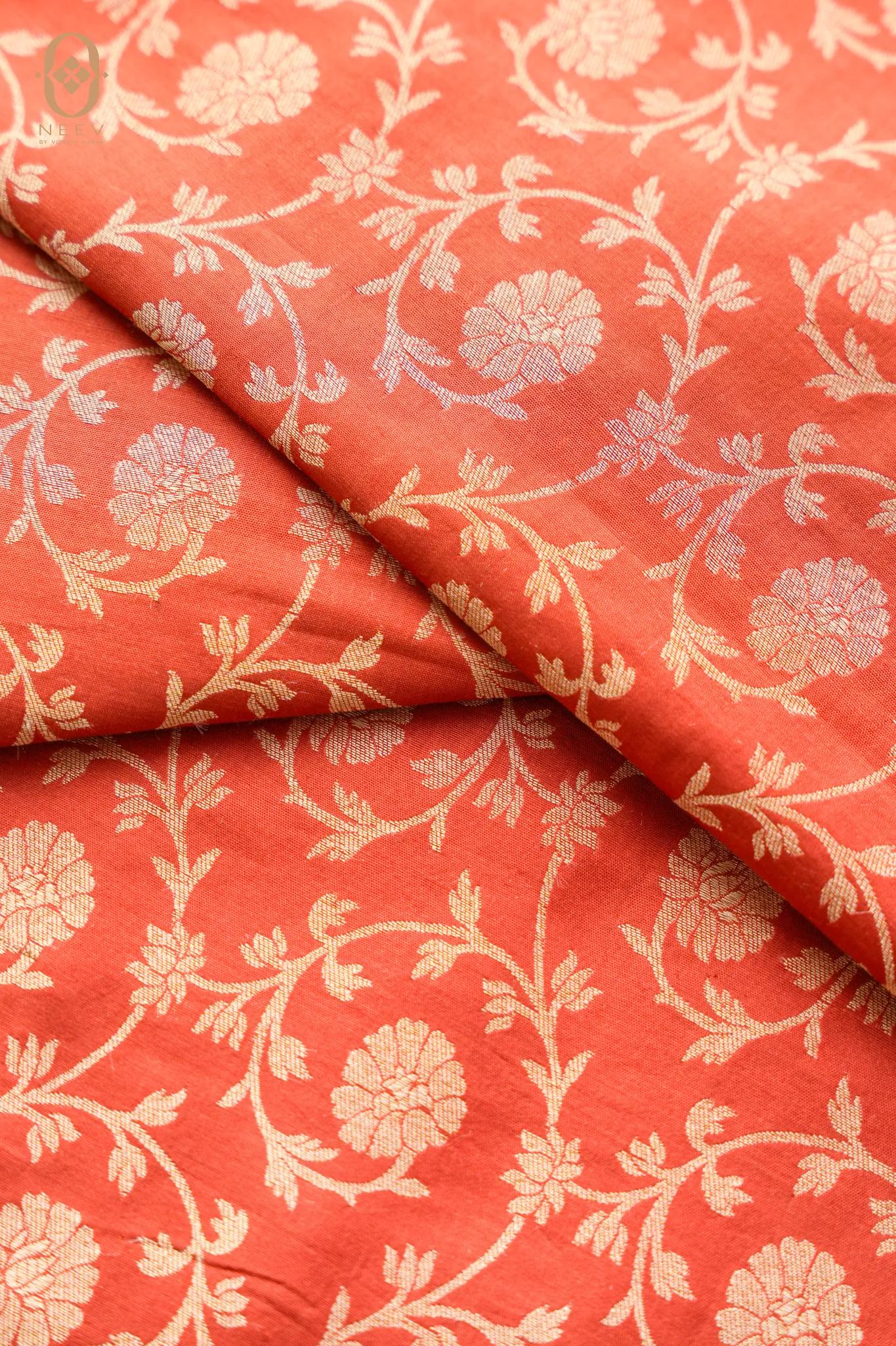 Katan Silk Jaal Fabric